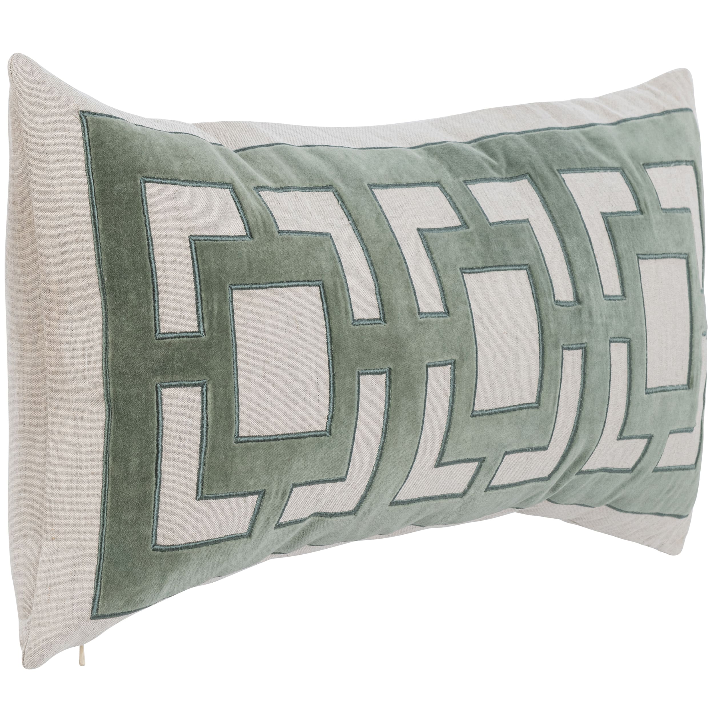Corbin Lumbar Pillow, Jade Green - Image 2