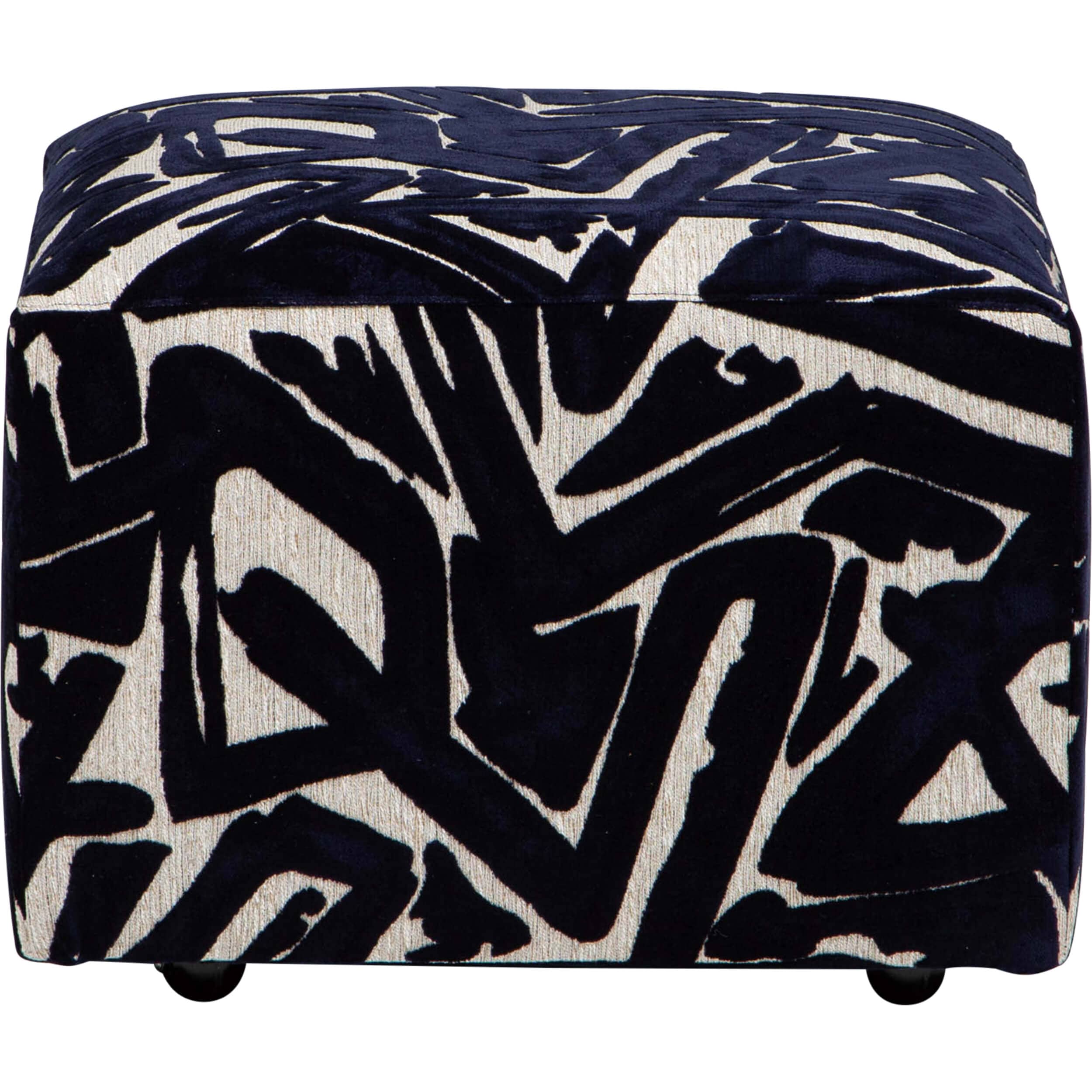 Corbin Ottoman, ACDC Indigo - Image 3