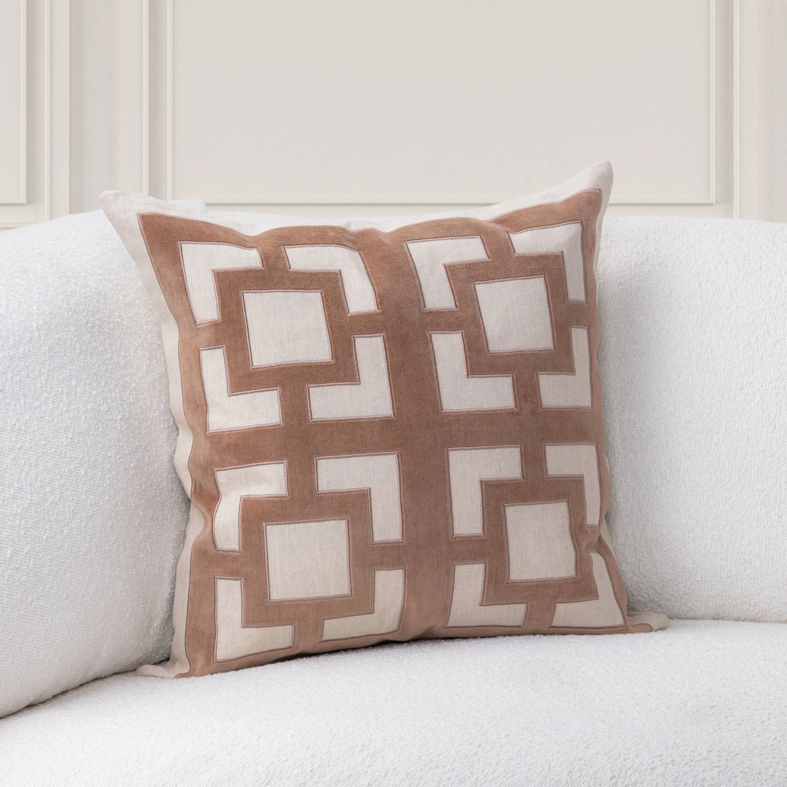 Corbin Pillow, Frothed Brown - Image 3