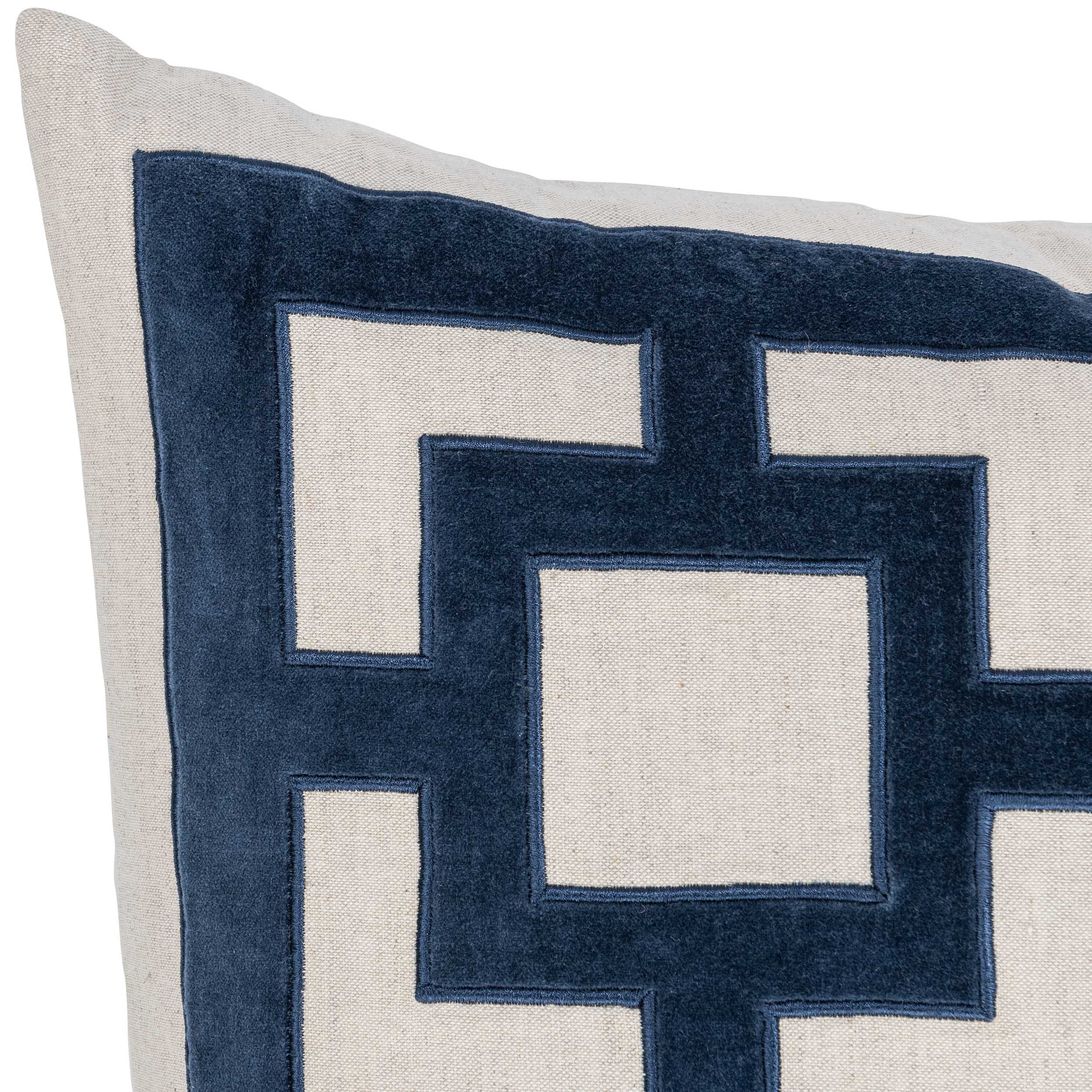 Corbin Pillow, Navy Blue - Image 4