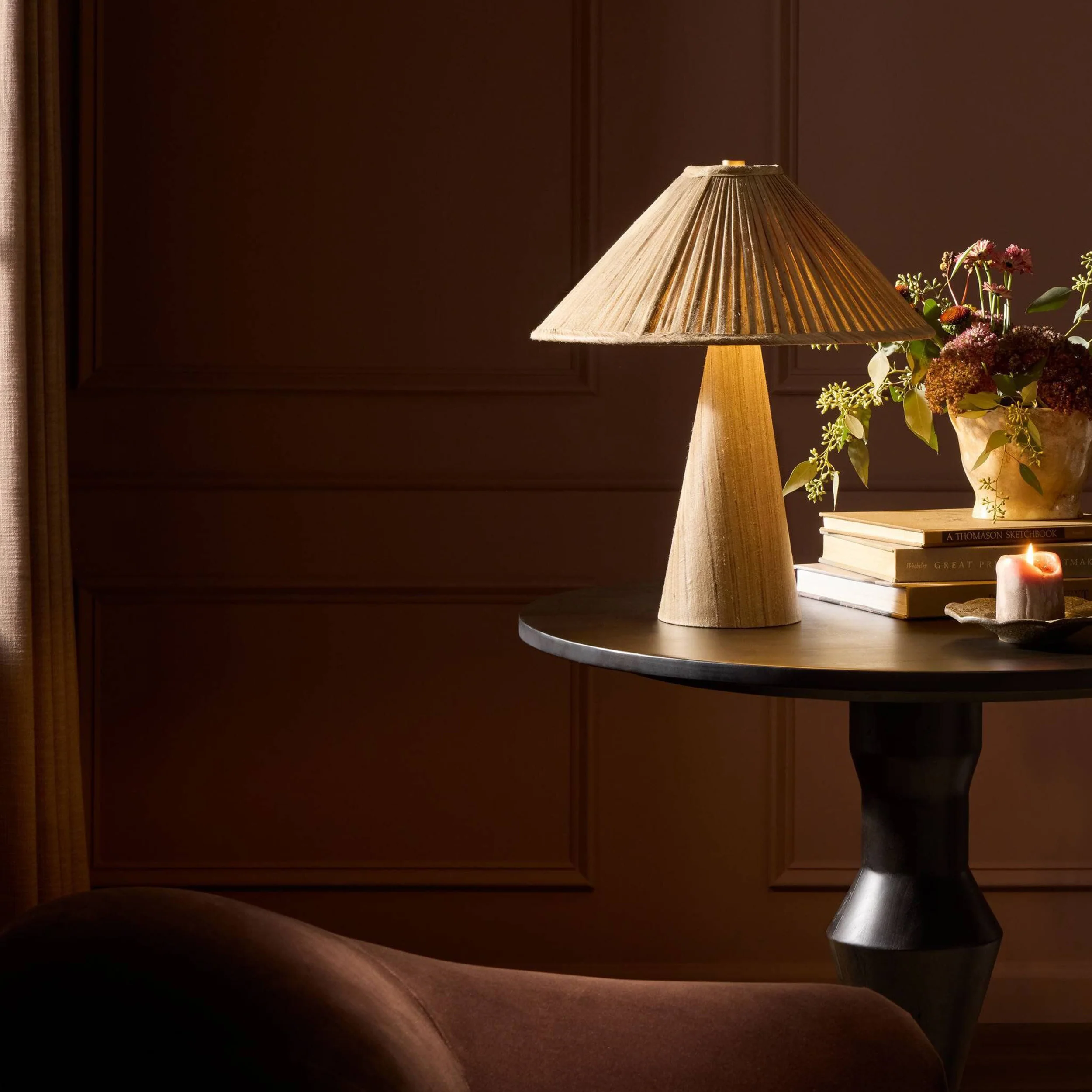 Cordelia Table Lamp, Antique Brass by Four Hands - Image 6