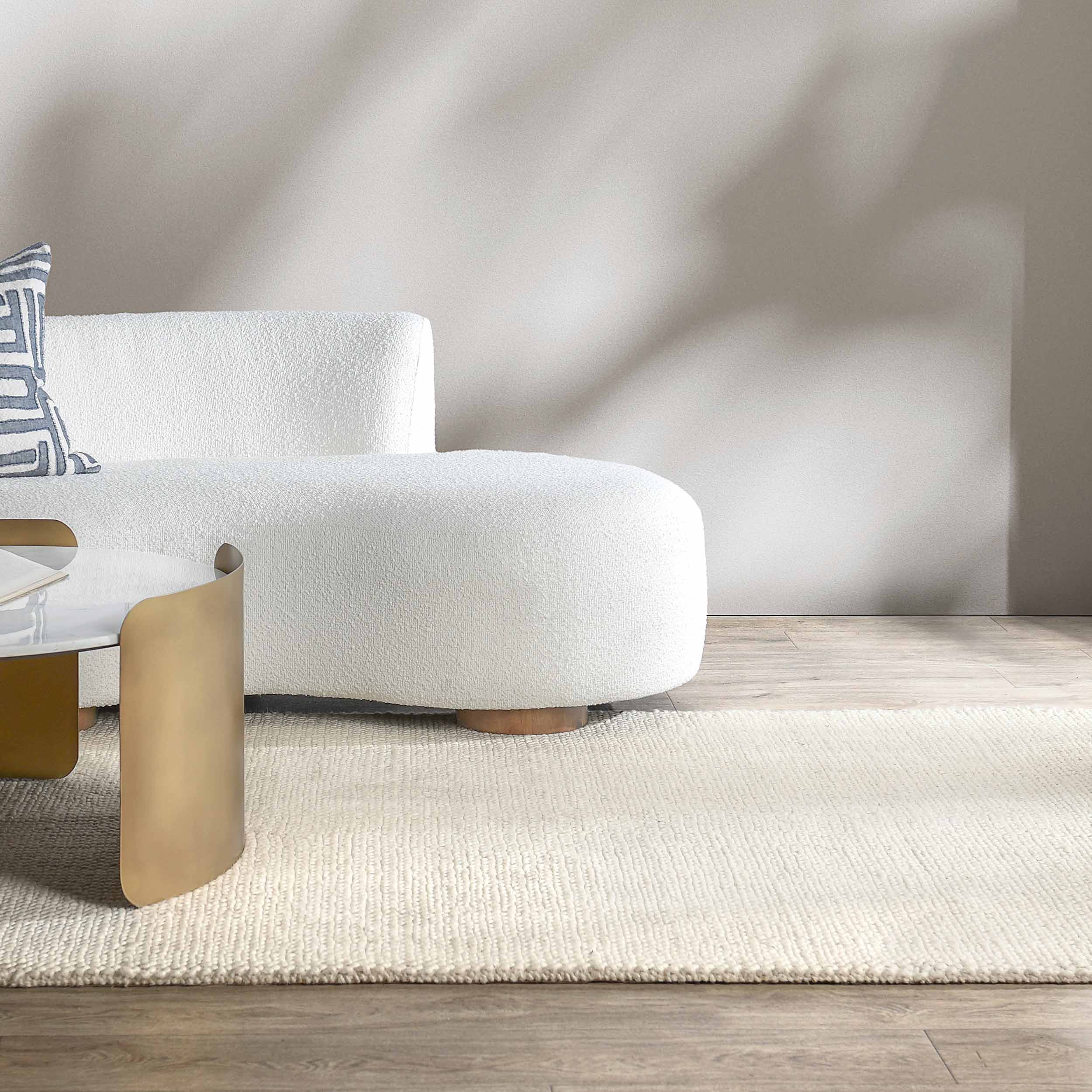 Cosi Wool Rug, Ivory - Image 6