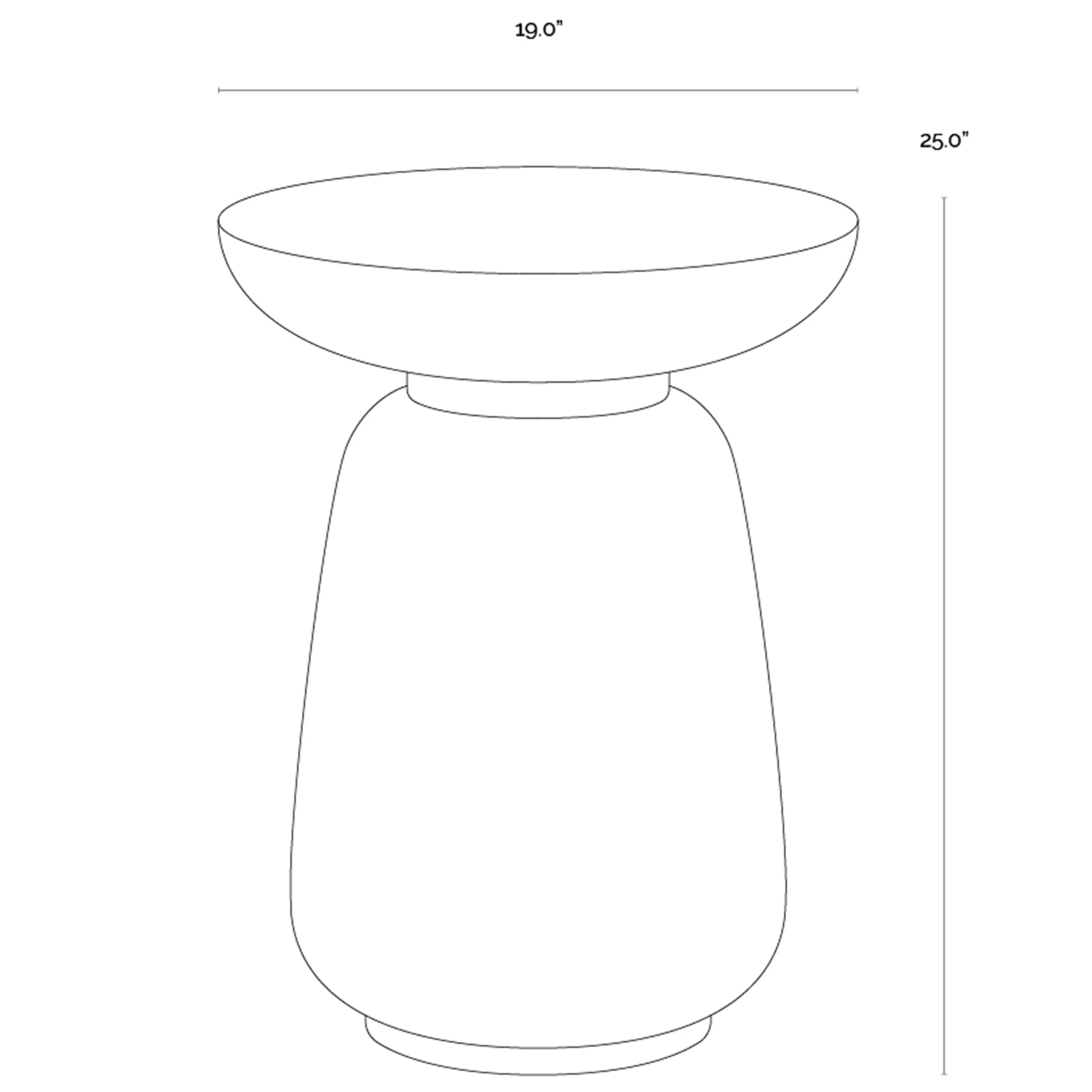 Hali End Table, Cream - Image 4