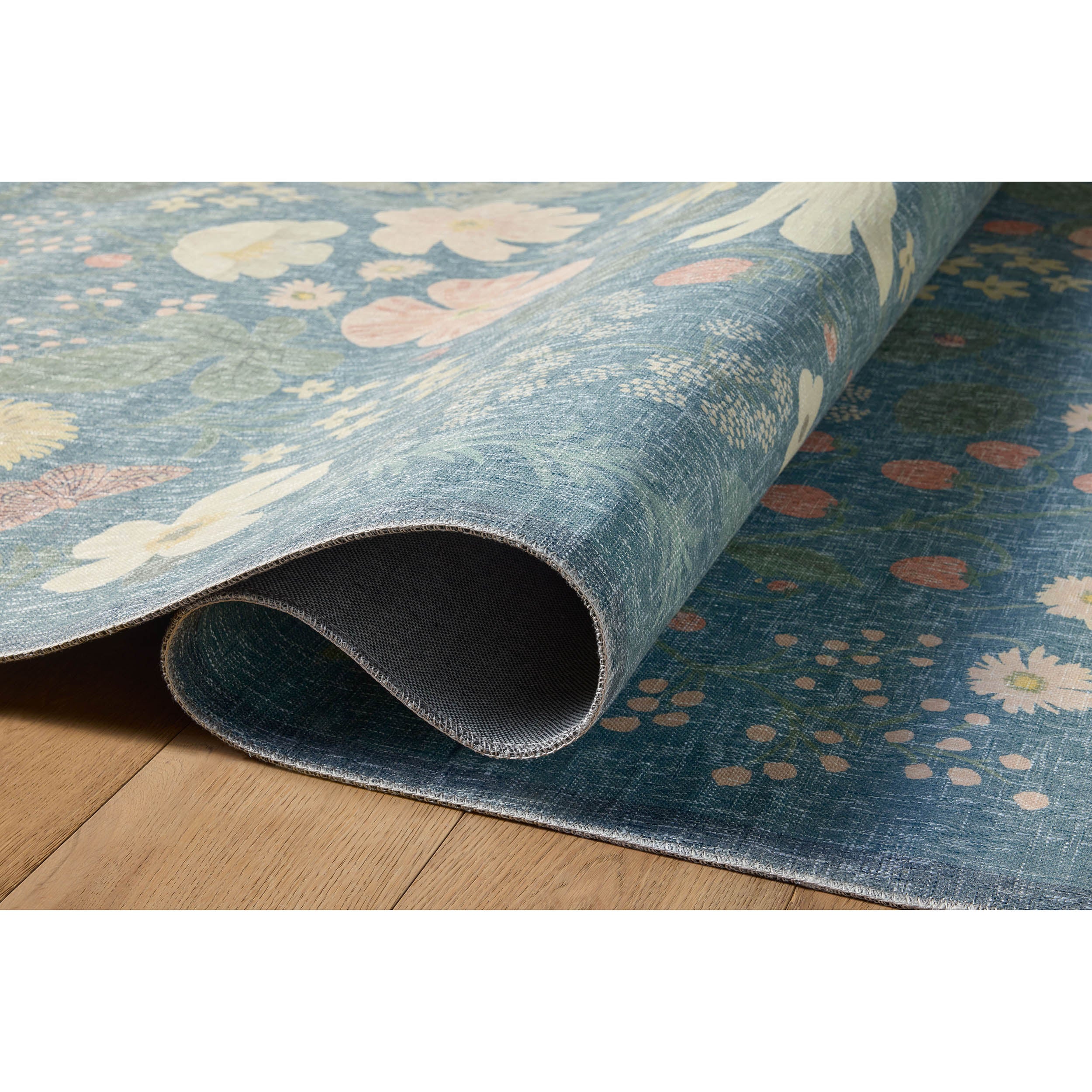 Rifle Paper Co. x Loloi Rug Cotswolds COT-01, Teal - Image 3