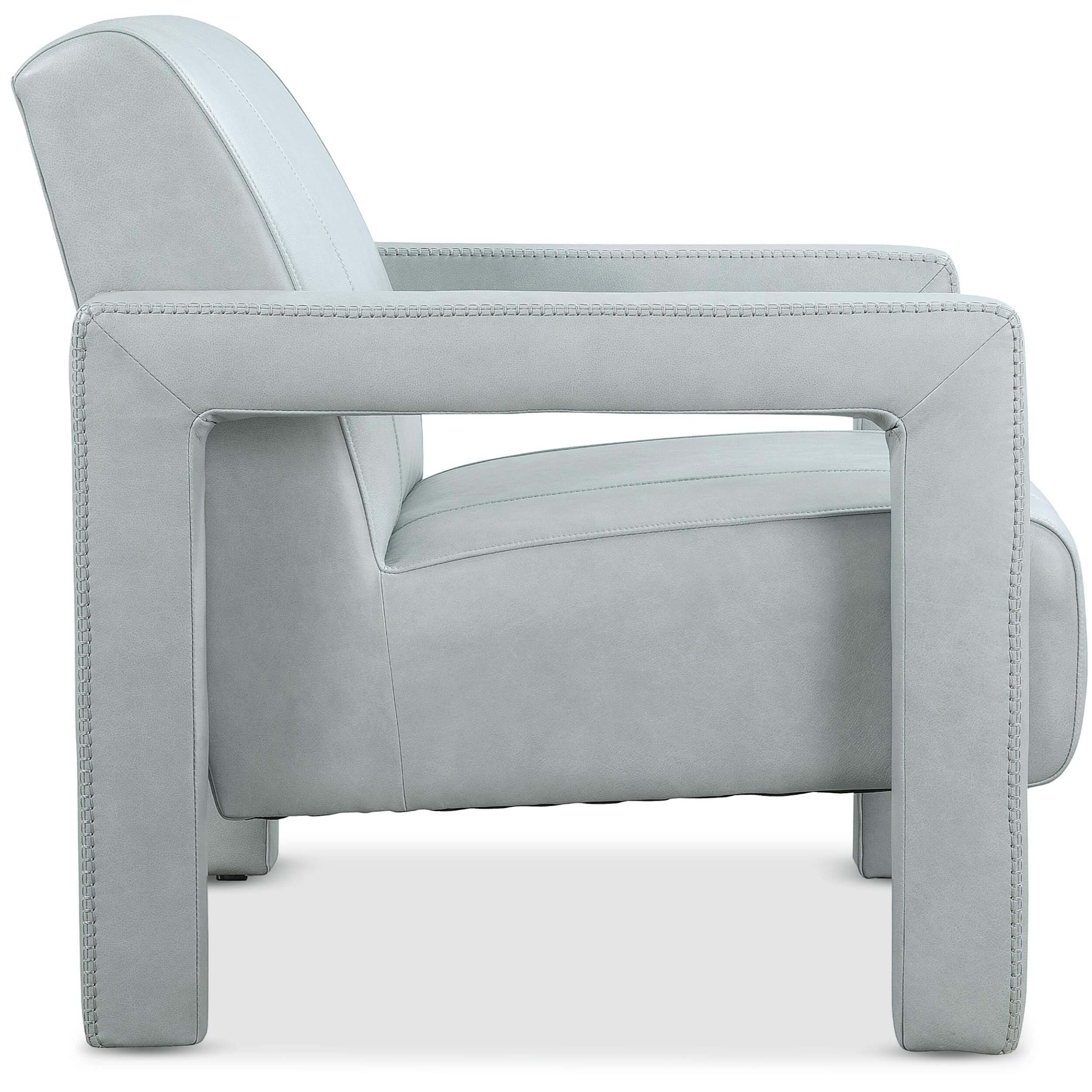 Covette Leather Chair, Amani Artic Blue - Image 3