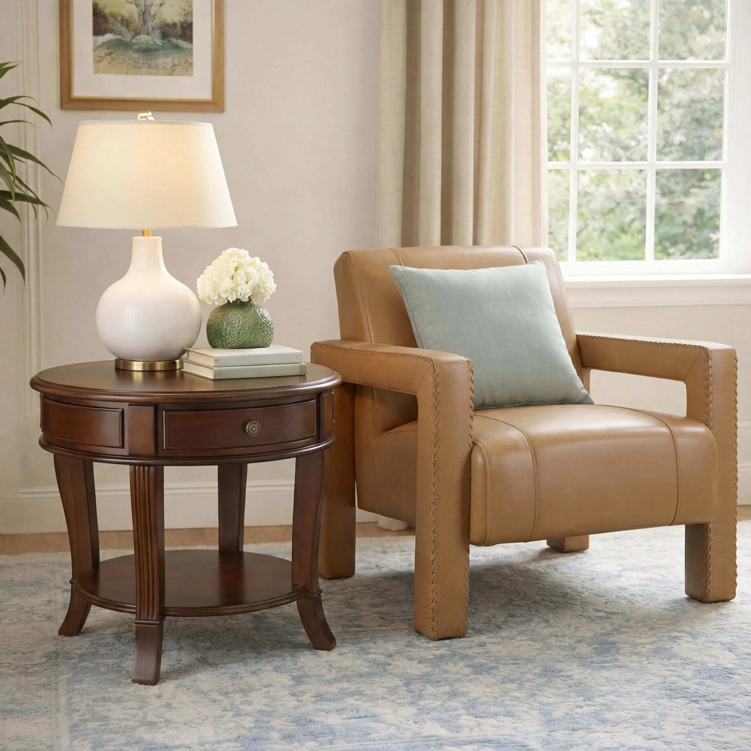 Covette Leather Chair, Pleasant Brittle - Image 6