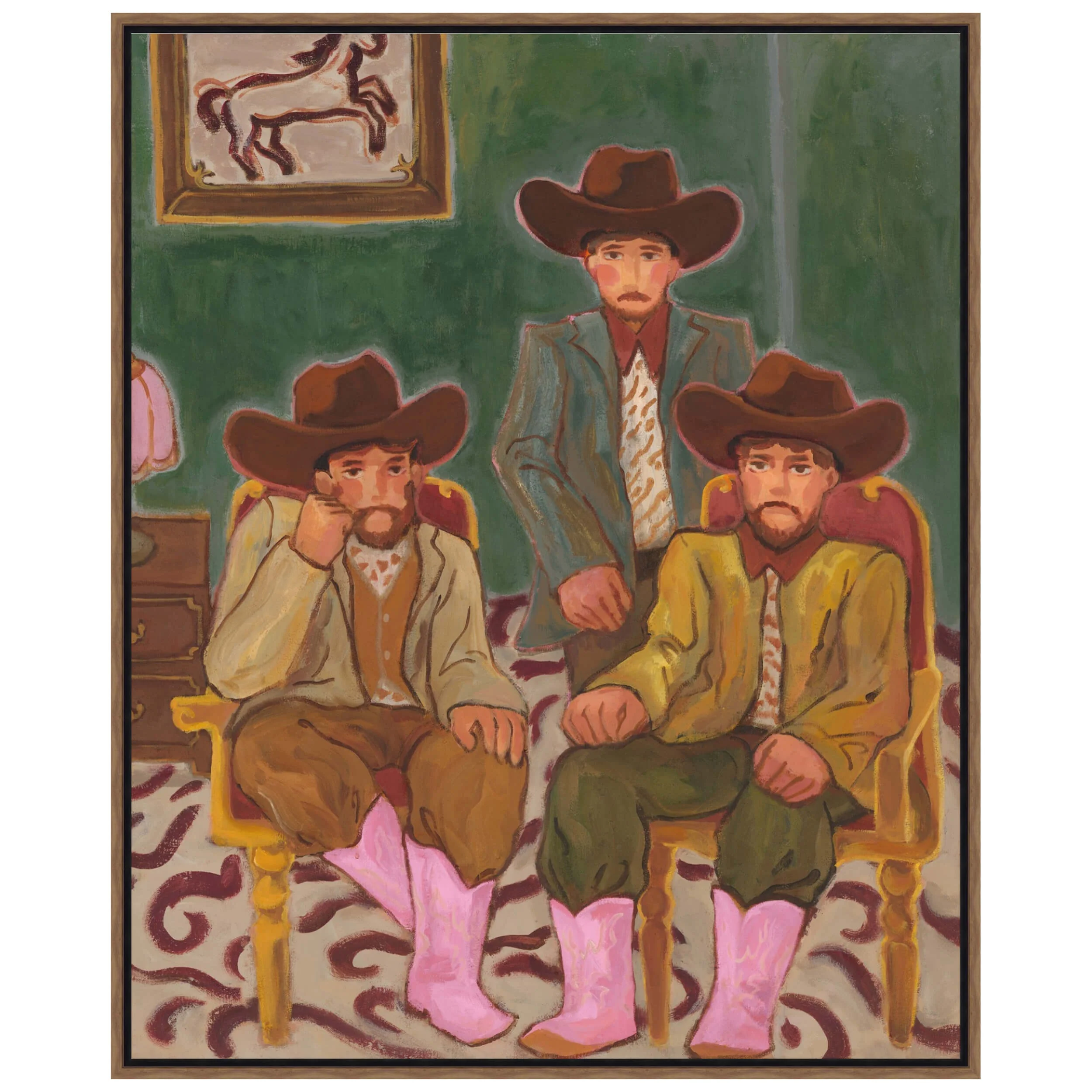 Cowboy's Family II Framed