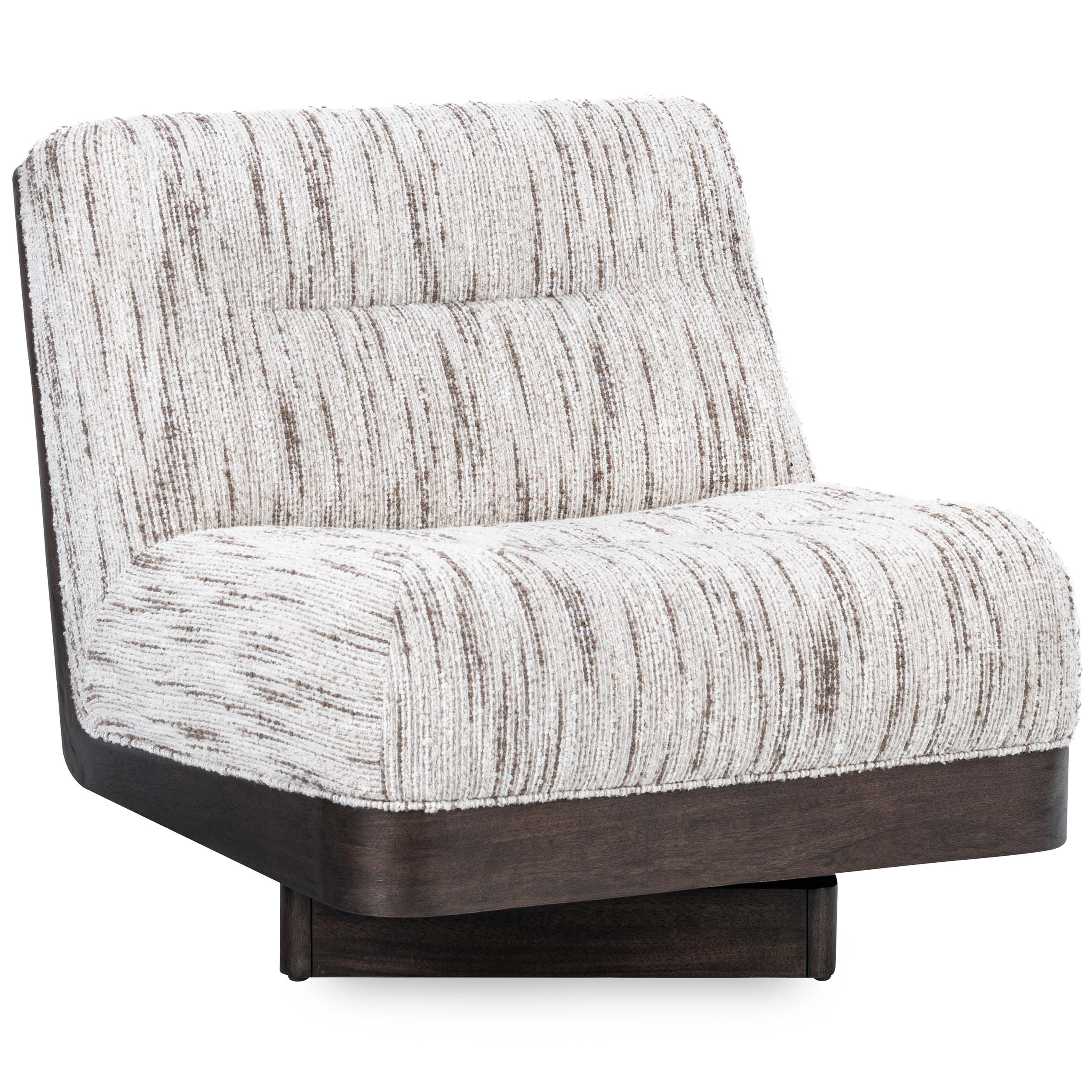 Crandall Swivel Chair, Cocoa Cream