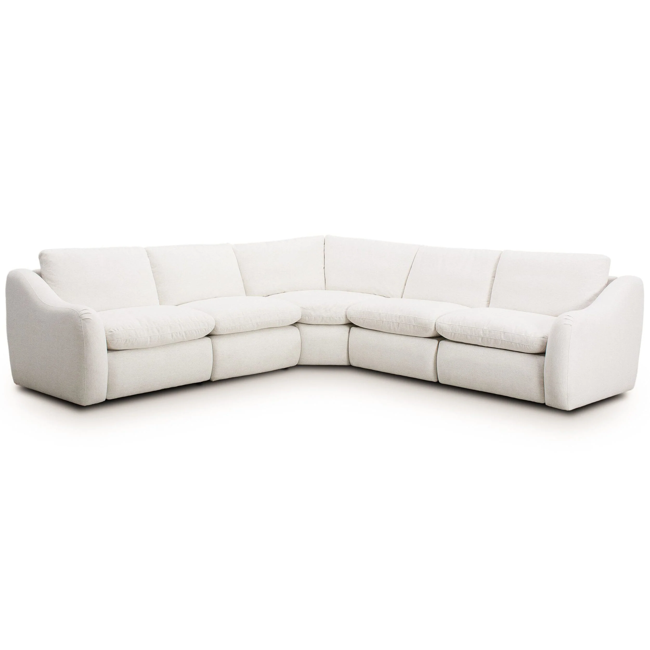 Crawford Power Recliner 5-Piece Sectional, Nomad Snow - Image 2