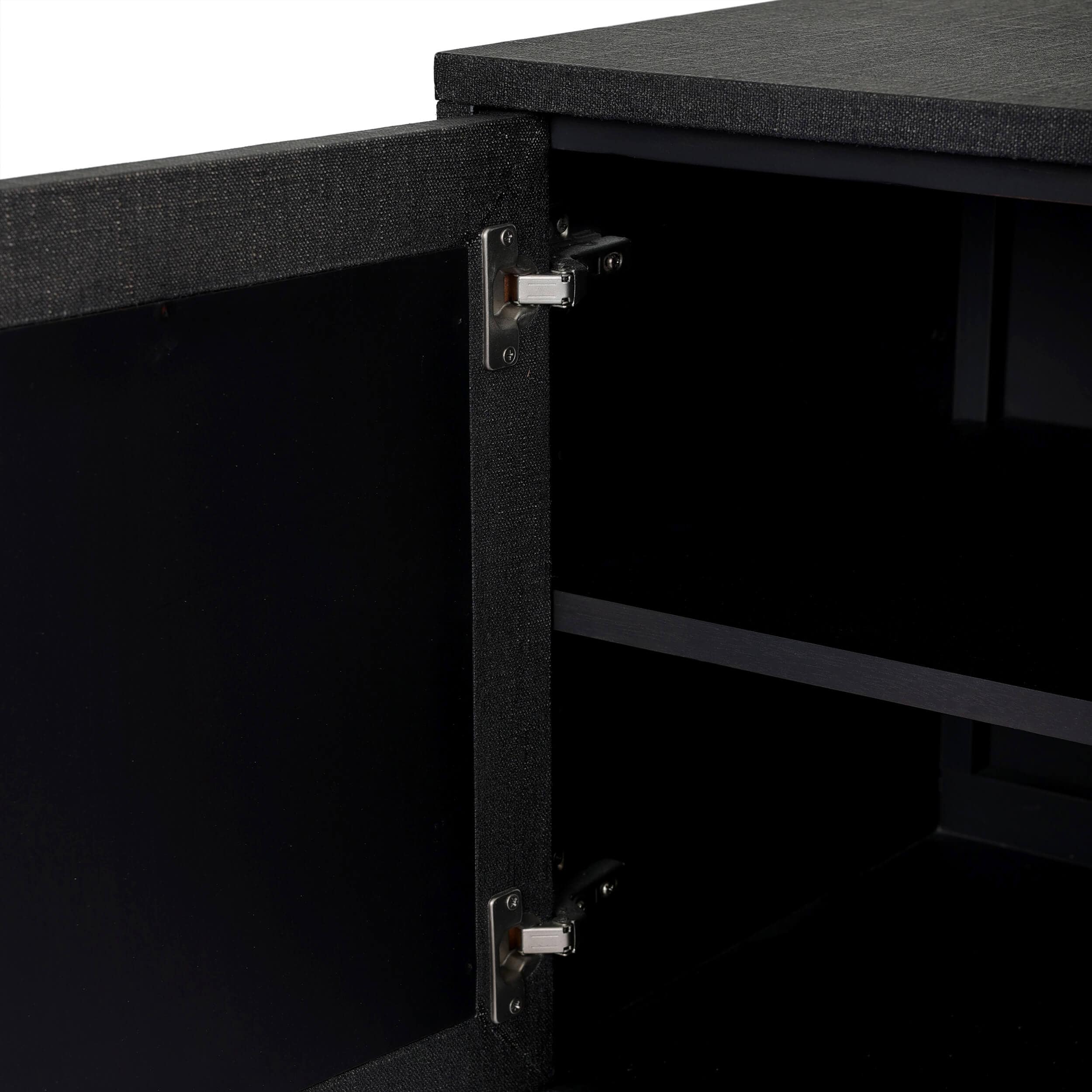 Cressida Sideboard, Black Linen by Four Hands - Image 6