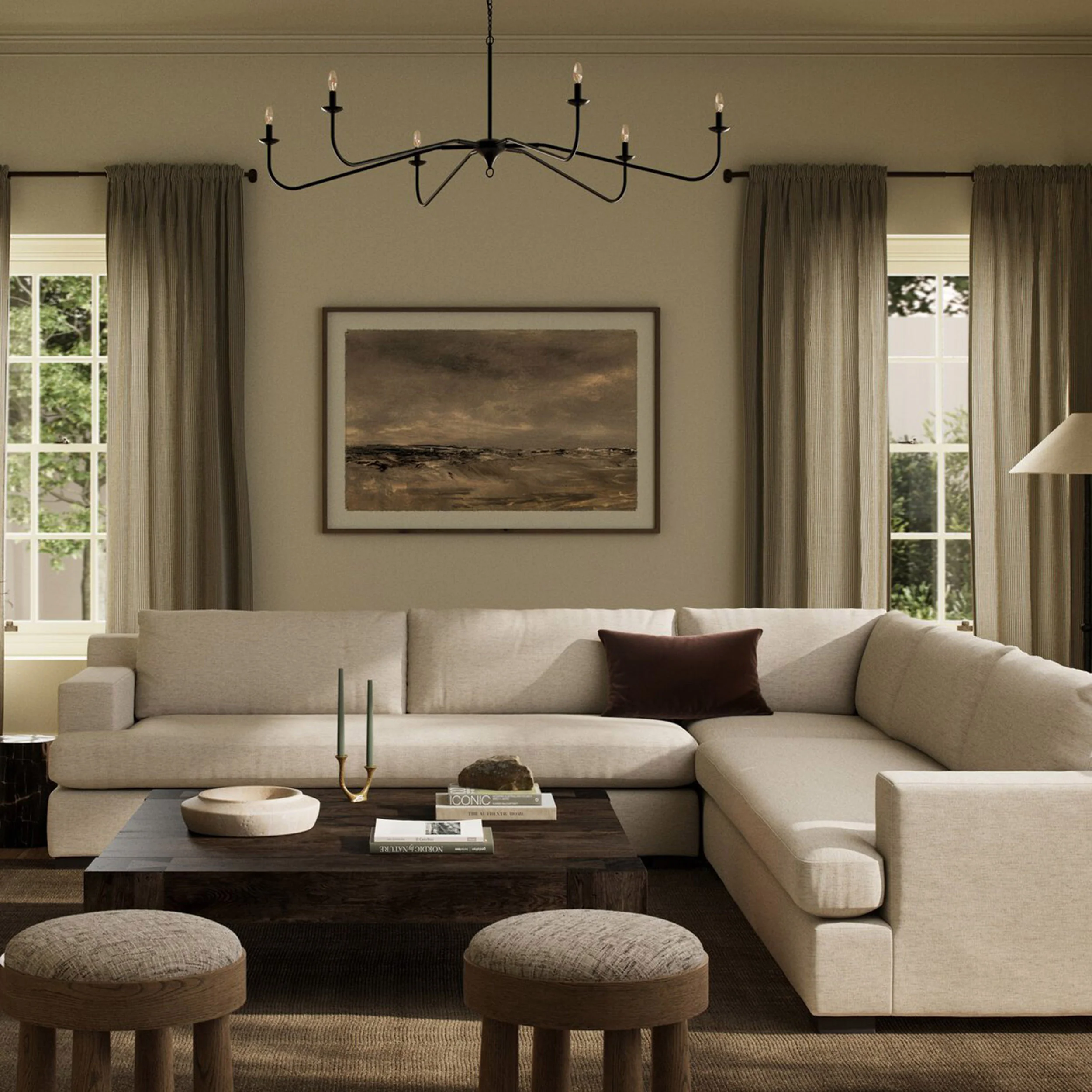 Crispin 3 Piece Sectional, Nomad Snow by Four Hands - Image 7