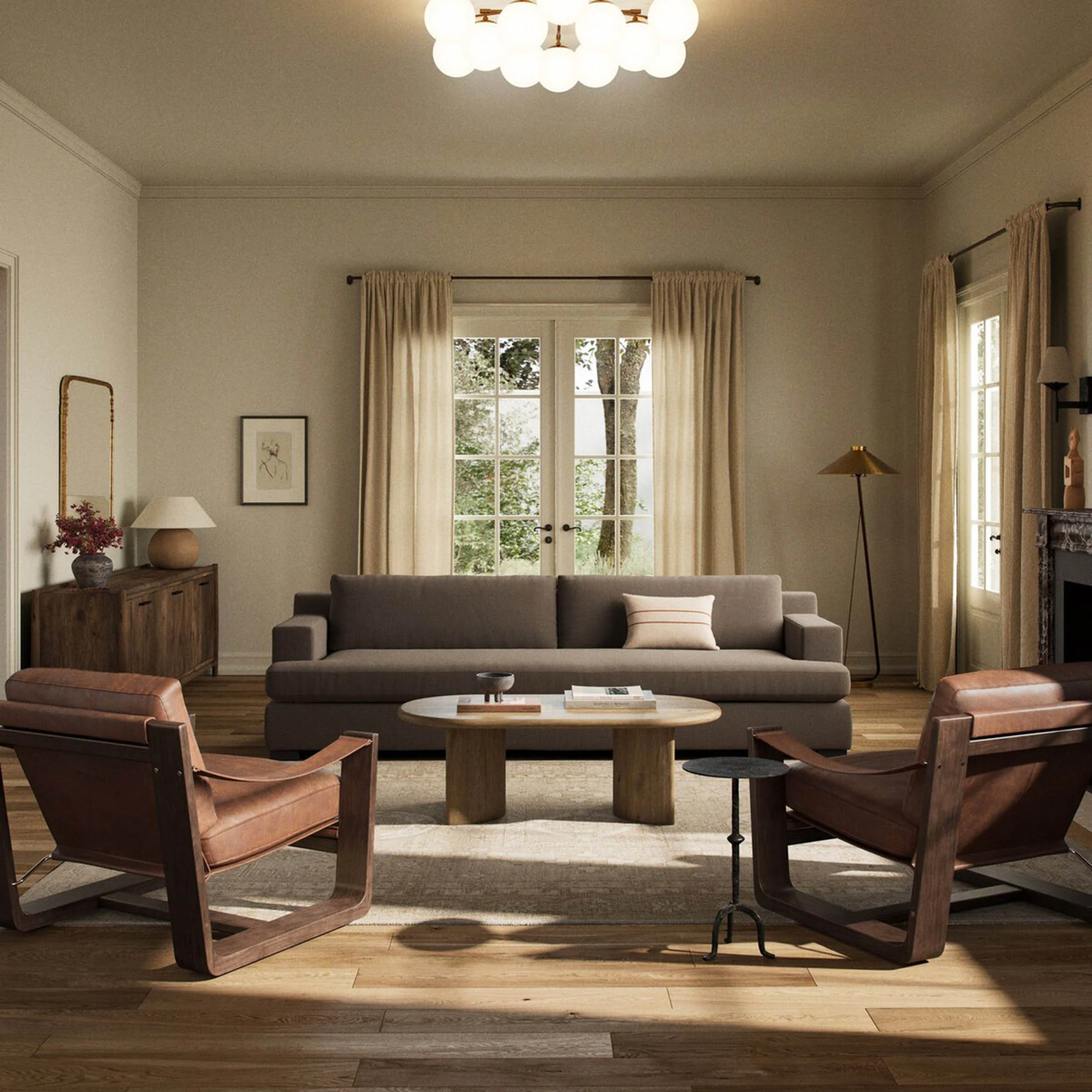 Crispin Sofa, Savoy Coffee by Four Hands - Image 4