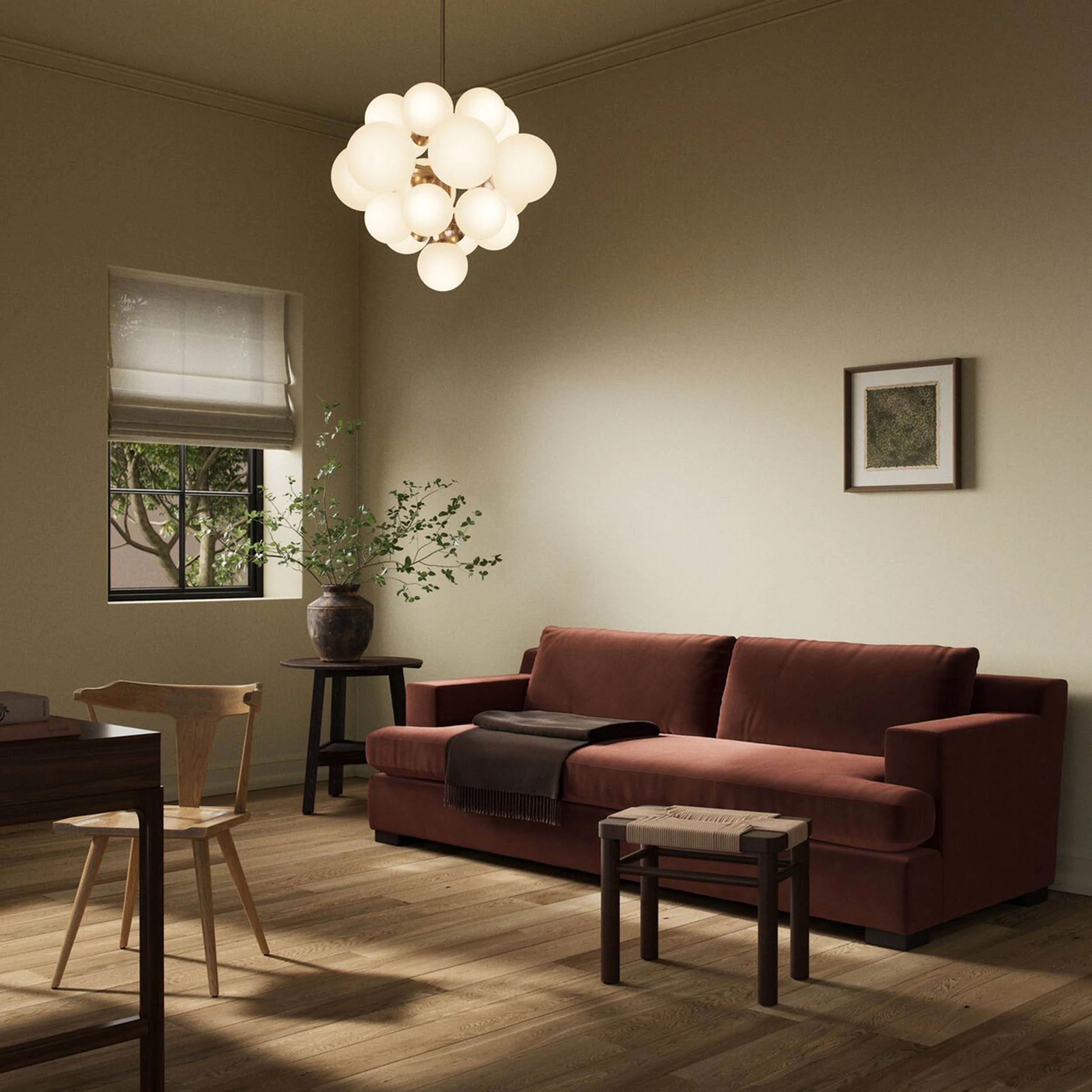 Crispin Sofa, Surrey Auburn by Four Hands - Image 2