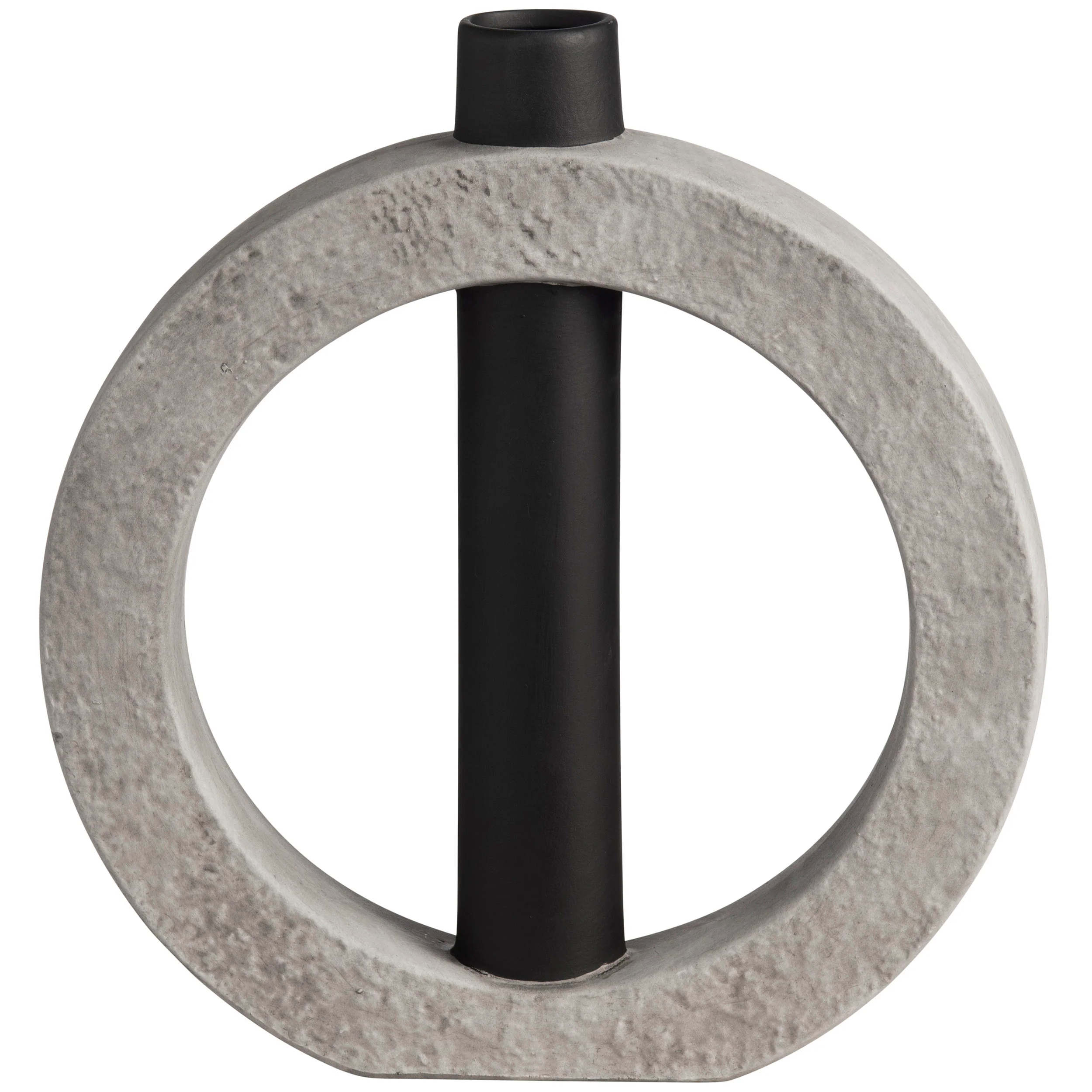 Crosby Round Vase, Grey