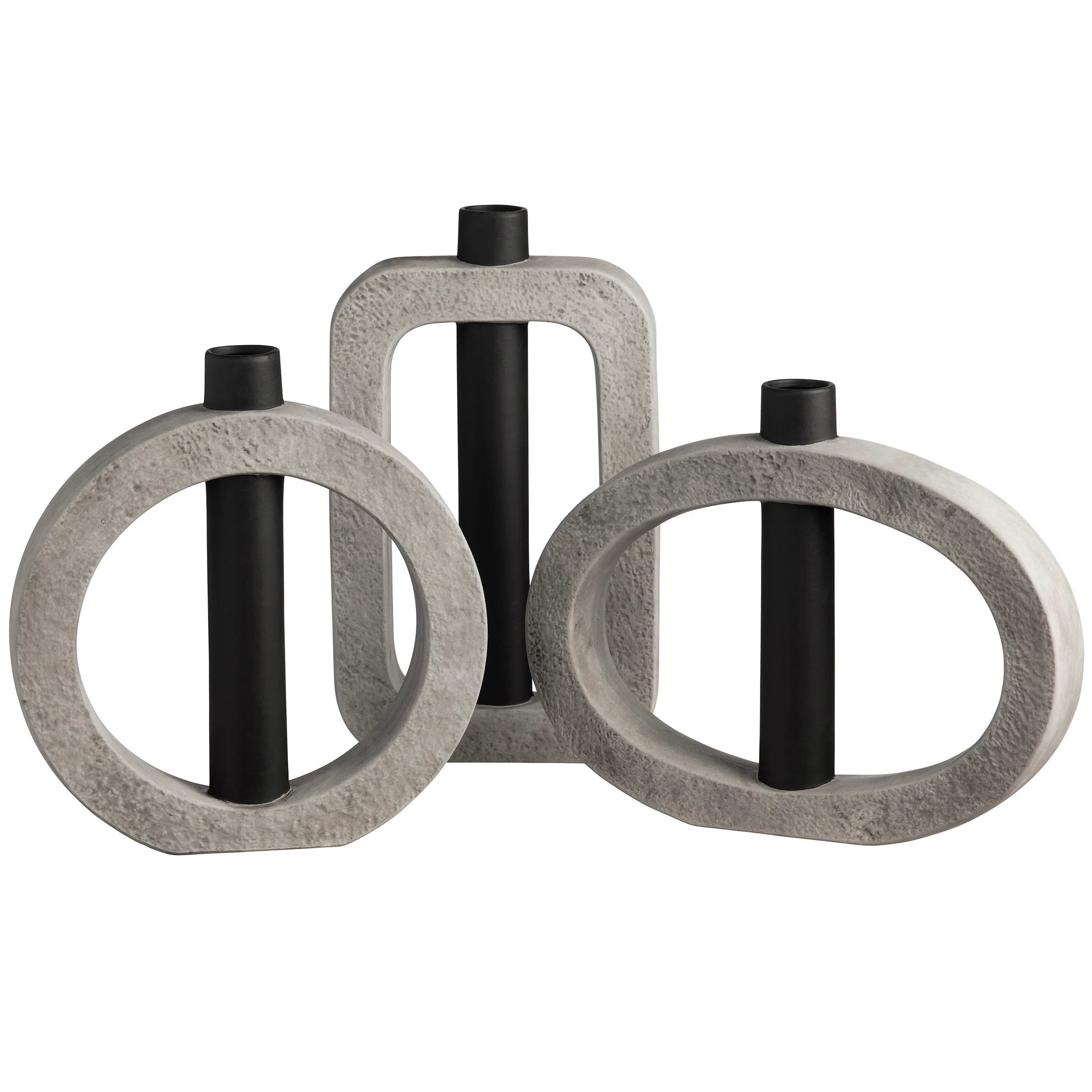 Crosby Round Vase, Grey - Image 2