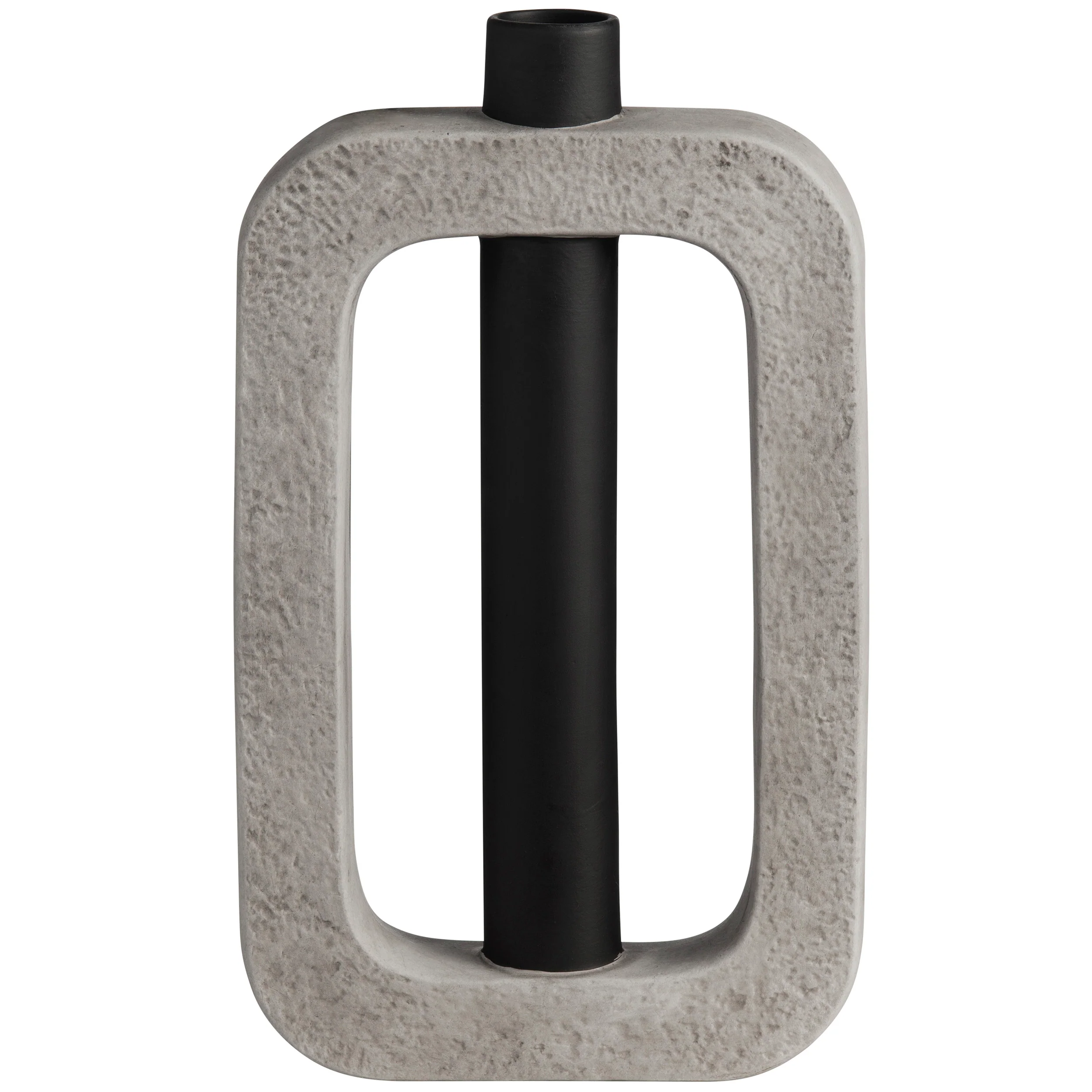 Crosby Square Vase, Grey