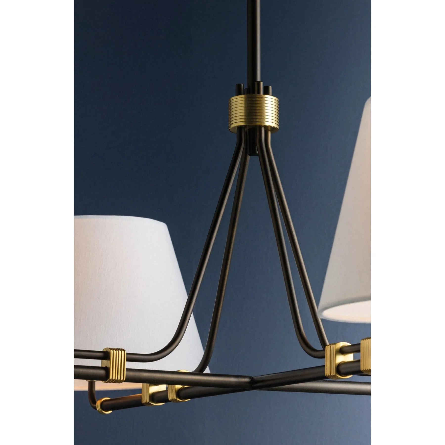 Crown Heights Chandelier, Aged Brass/Distressed Bronze - Image 4