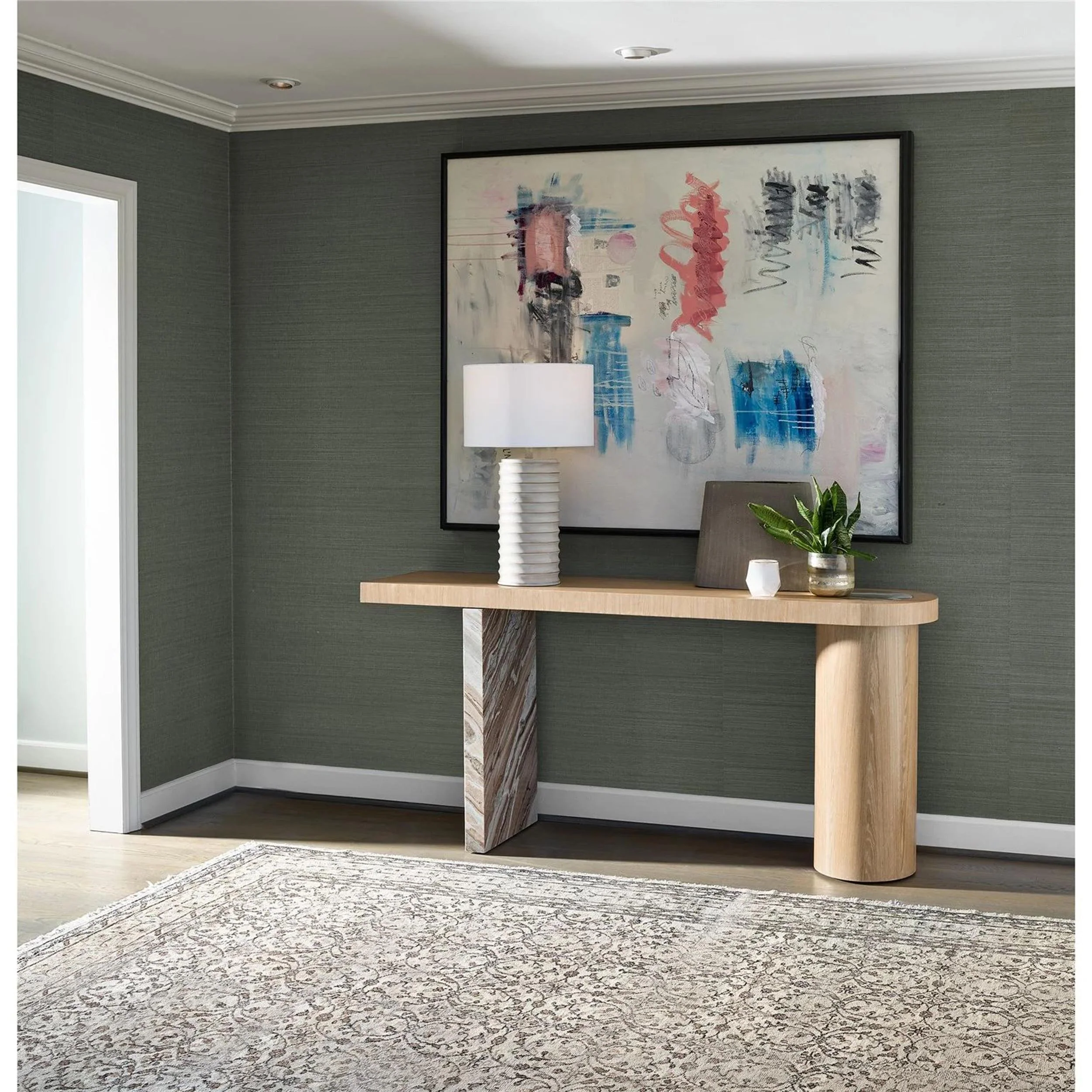 Croydon Console Table, White Oak - Image 3