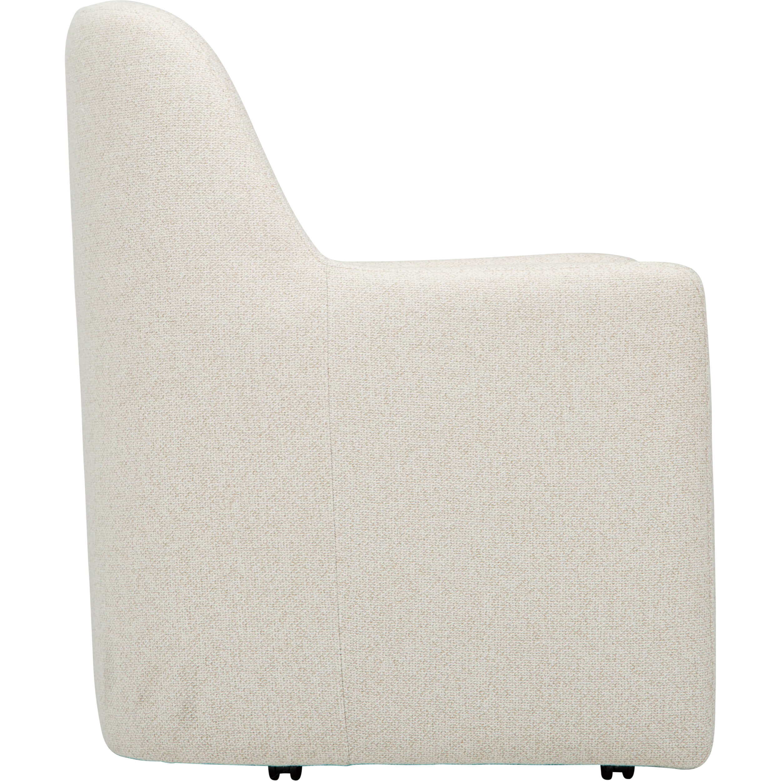Cruz Armless Gliding Dining Chair, Lila Linen, Set of 2 by Becki Owens - Image 3