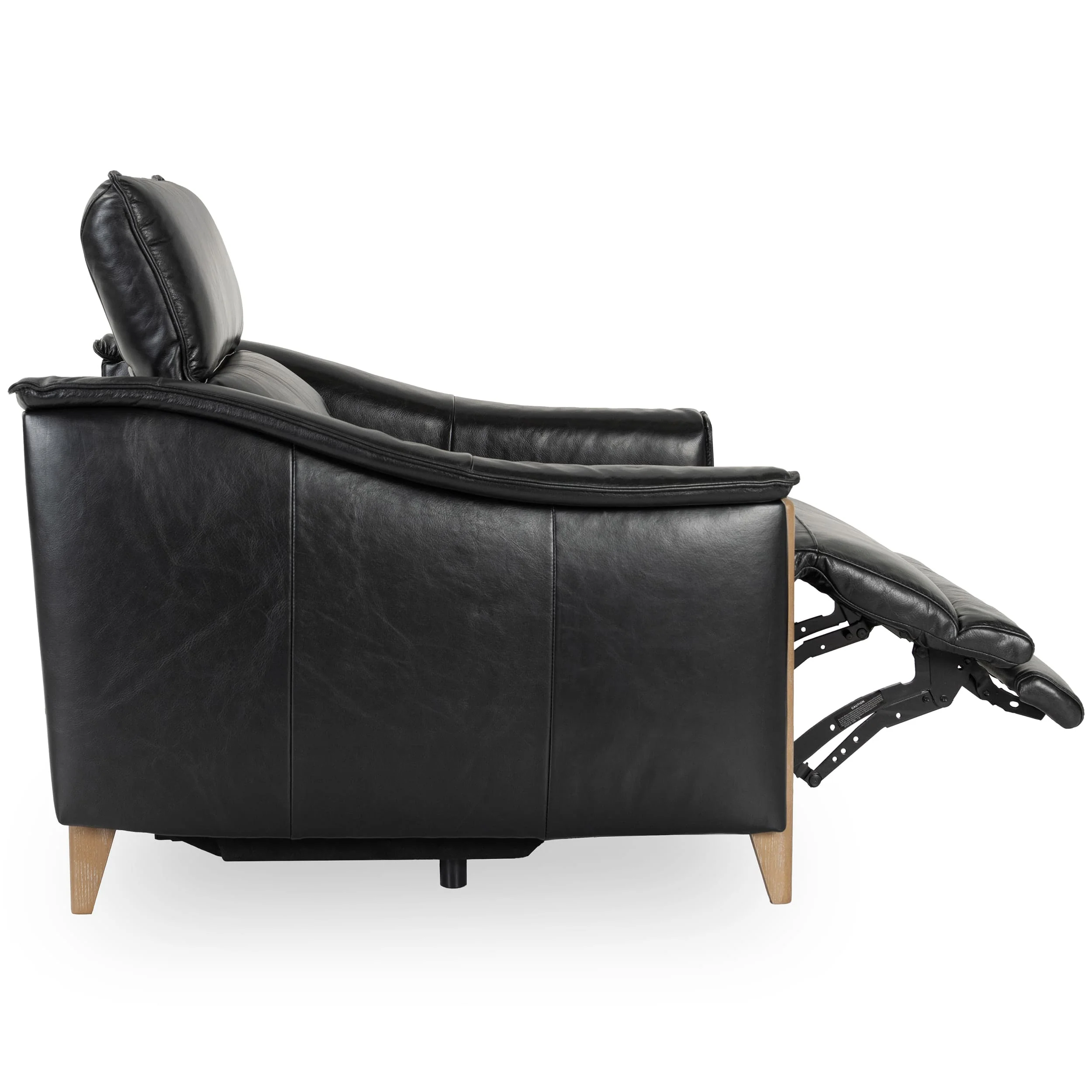 Cullman Leather Power Recliner Chair, Black - Image 4