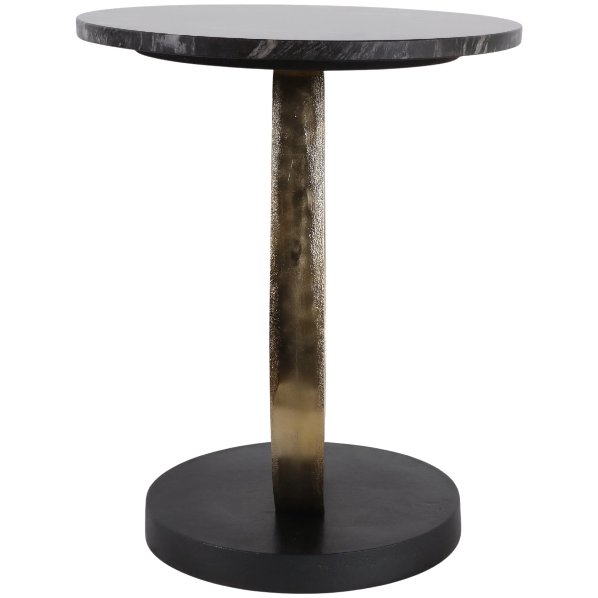 Curved Base Accent Table, Black - Image 3