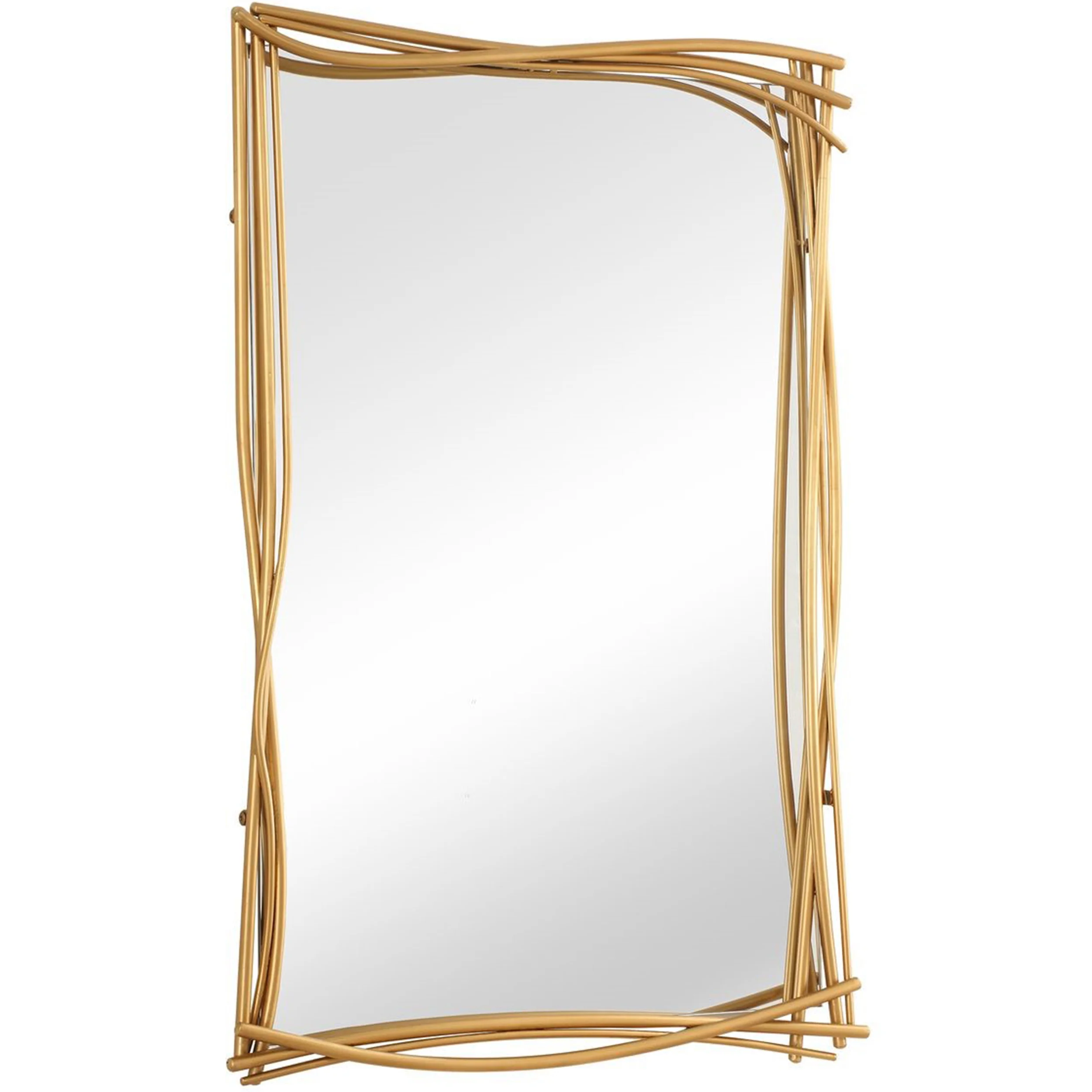 Curved Branches Mirror, Antique Gold Leaf - Image 2