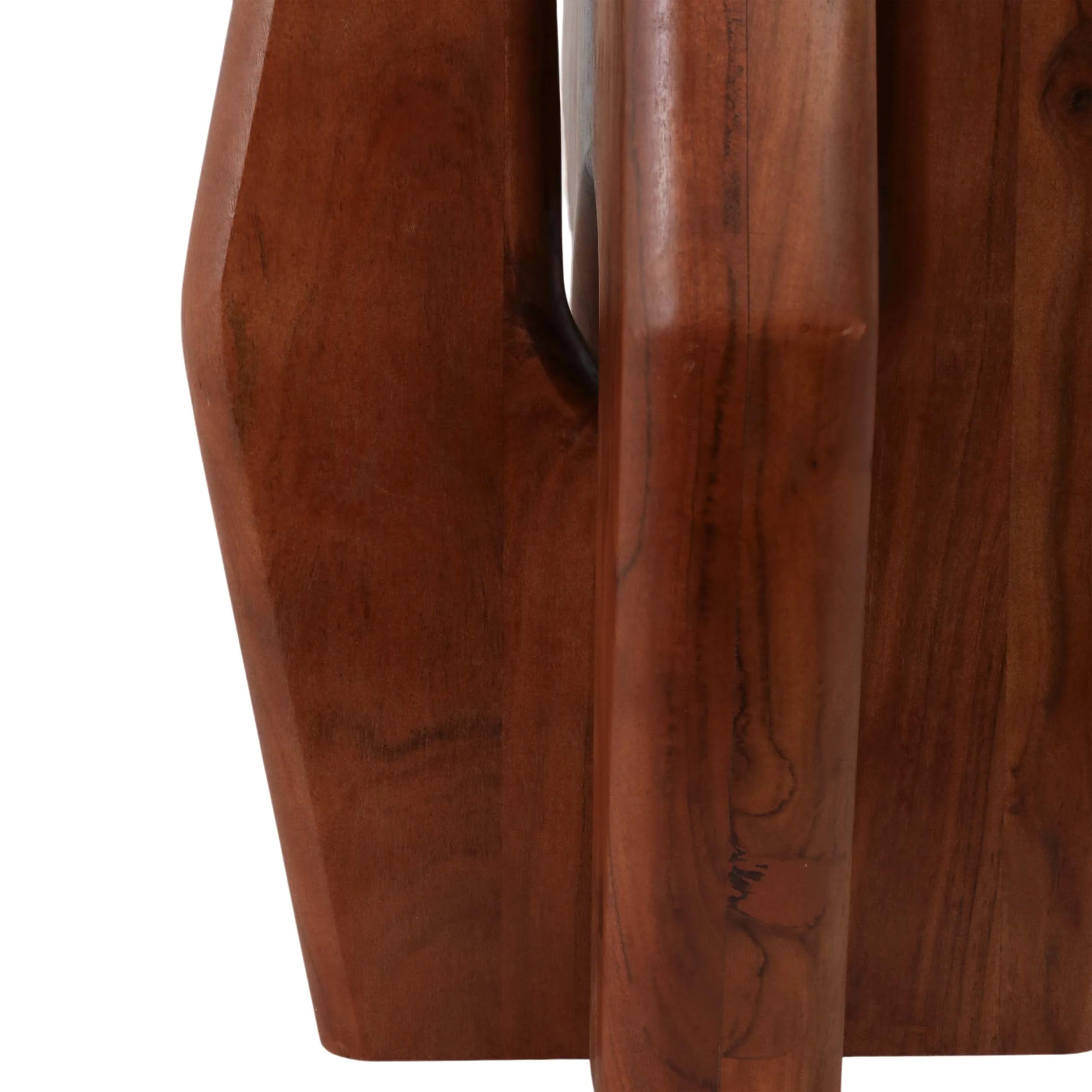 Curved Legs Accent Table, White - Image 4