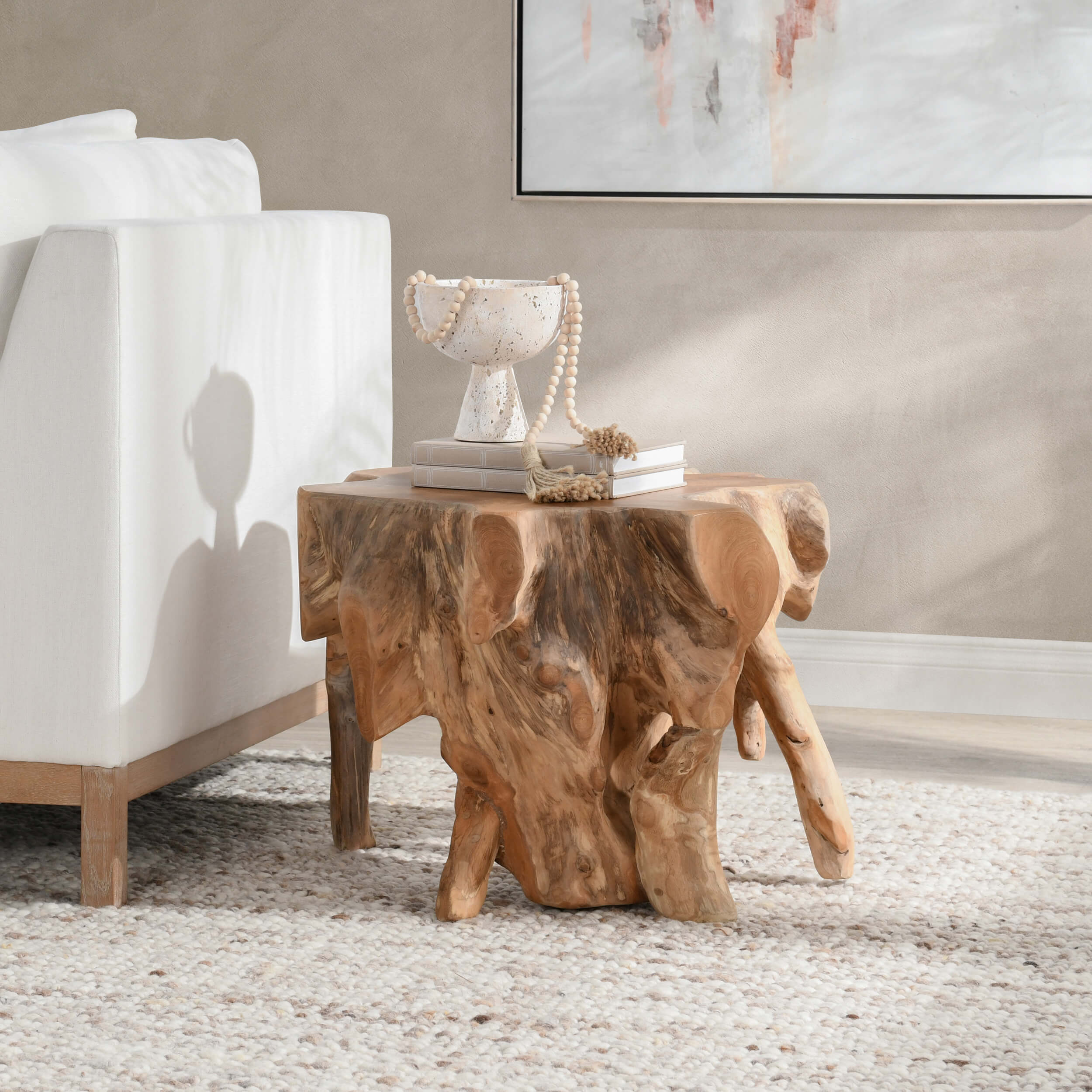 Cypress End Table, Natural - Image 7