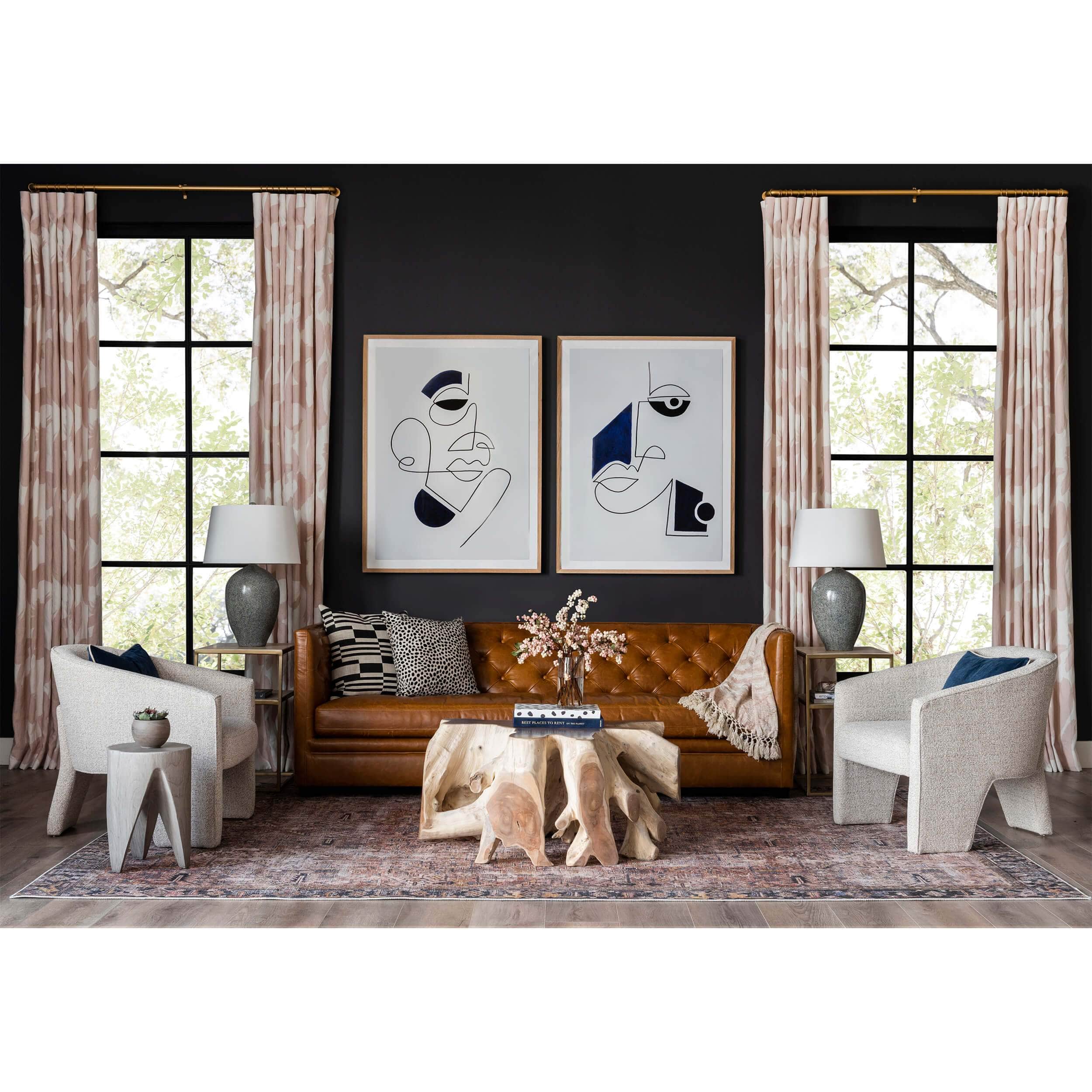 Cypress Root Coffee Table, Natural White Wash - Image 12