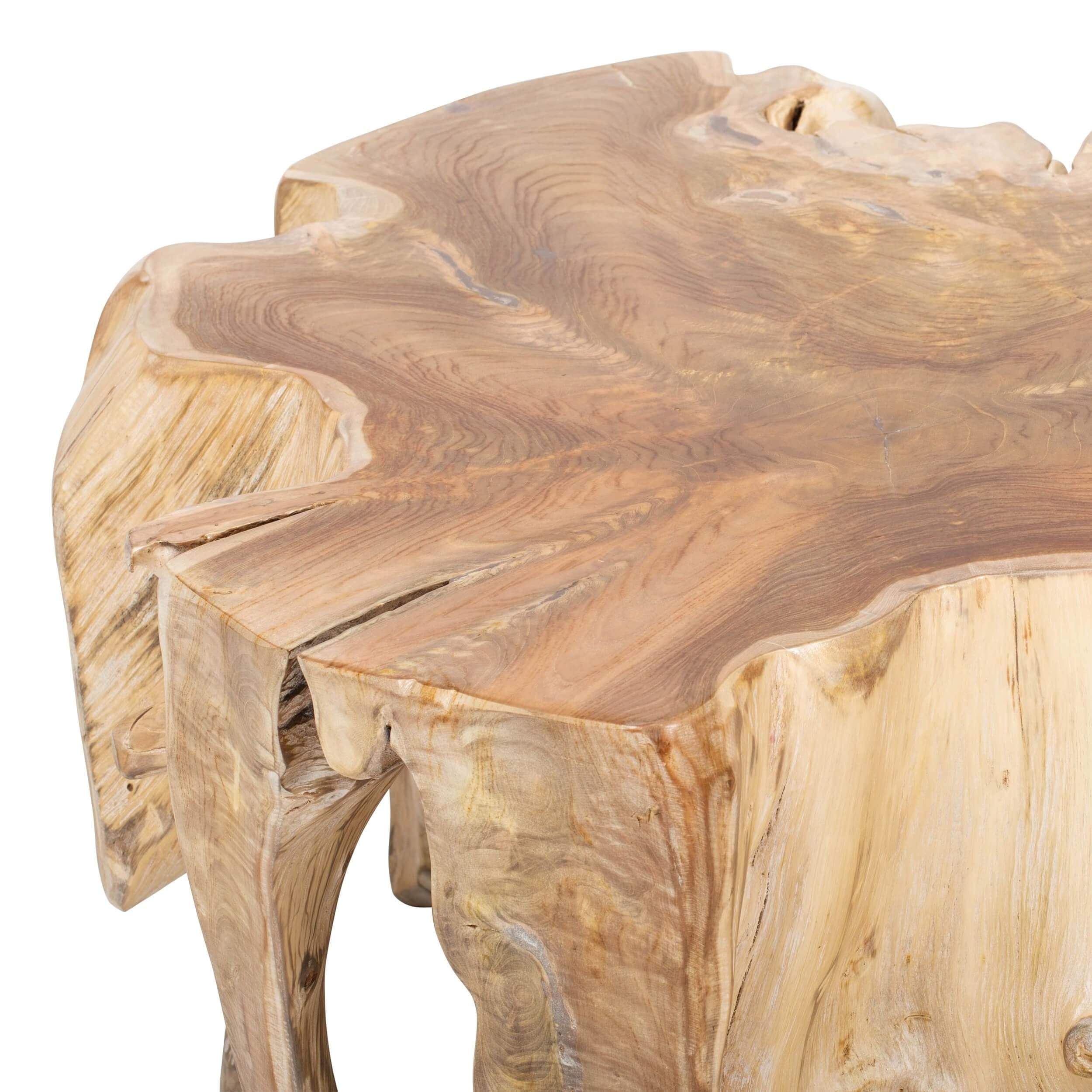 Cypress Root Coffee Table, Natural White Wash - Image 5