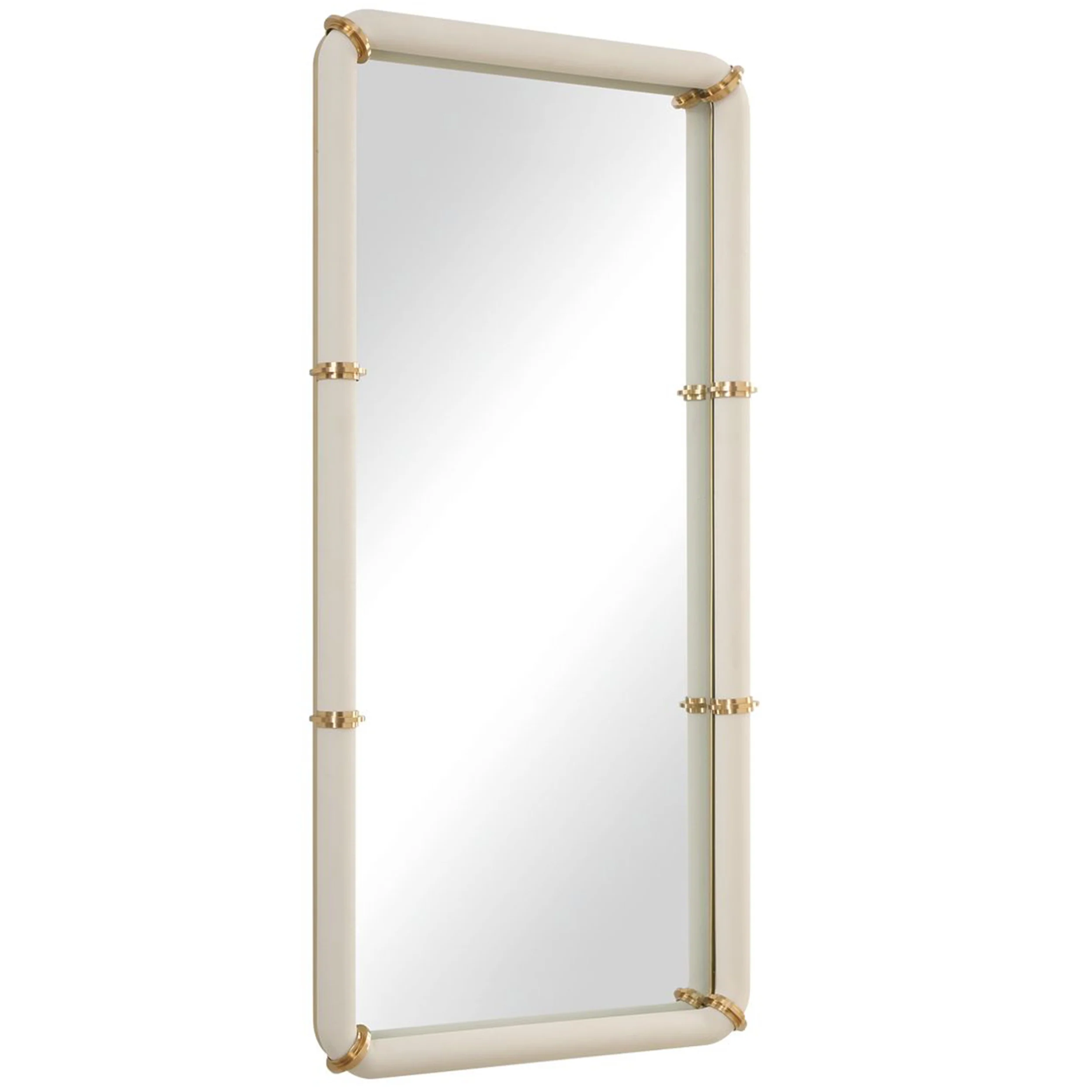 Cyprus Rectuanglar Mirror, White - Image 2