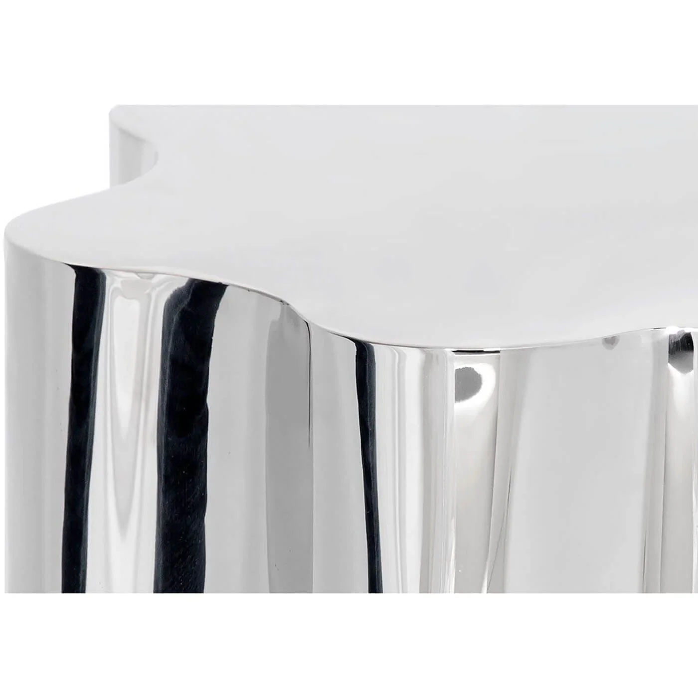 Dahlia Side Table, Polished Stainless - Image 3