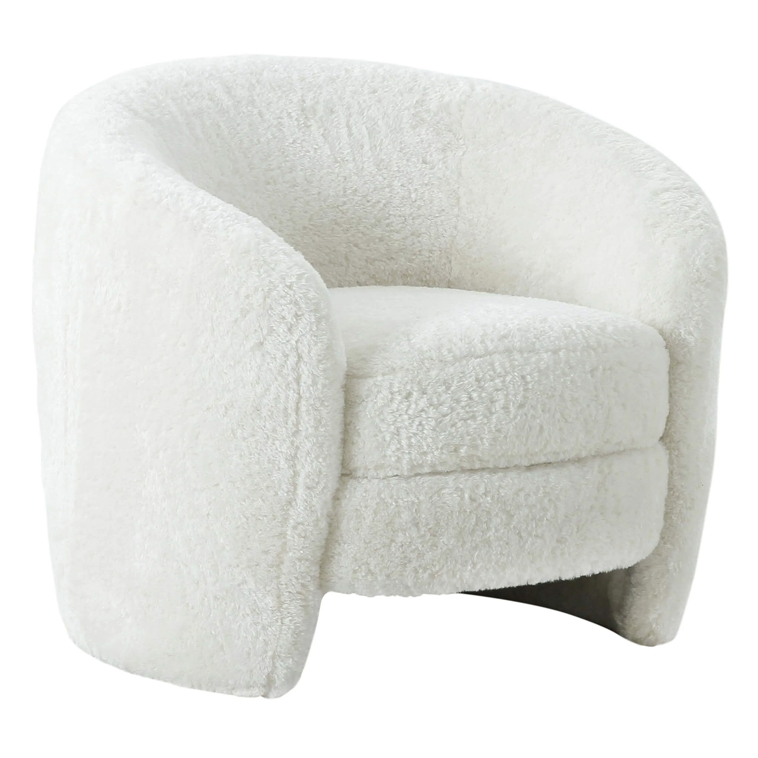 Dakota Armchair, Faux Shearling