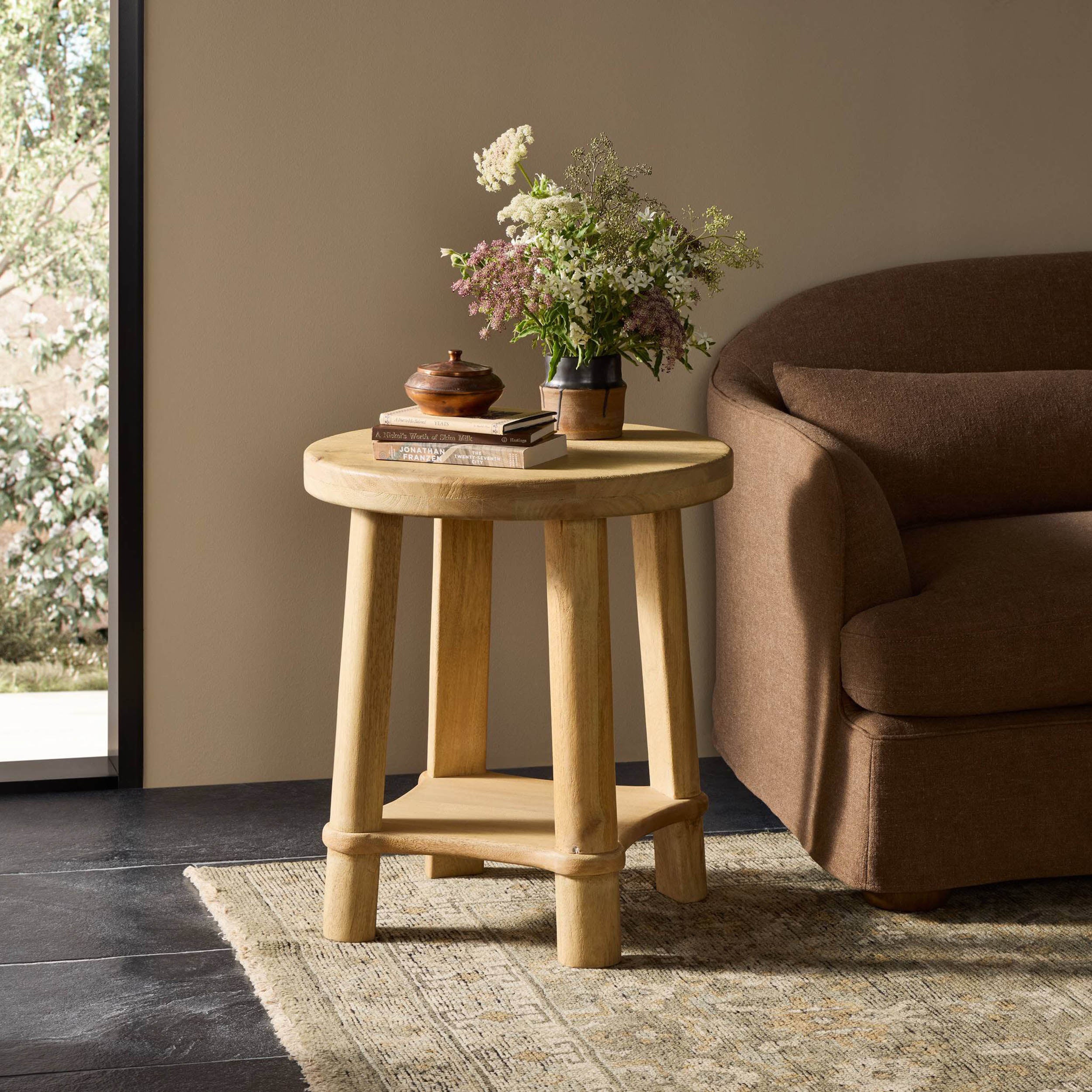 Daley End Table, Light Natural by Four Hands - Image 6