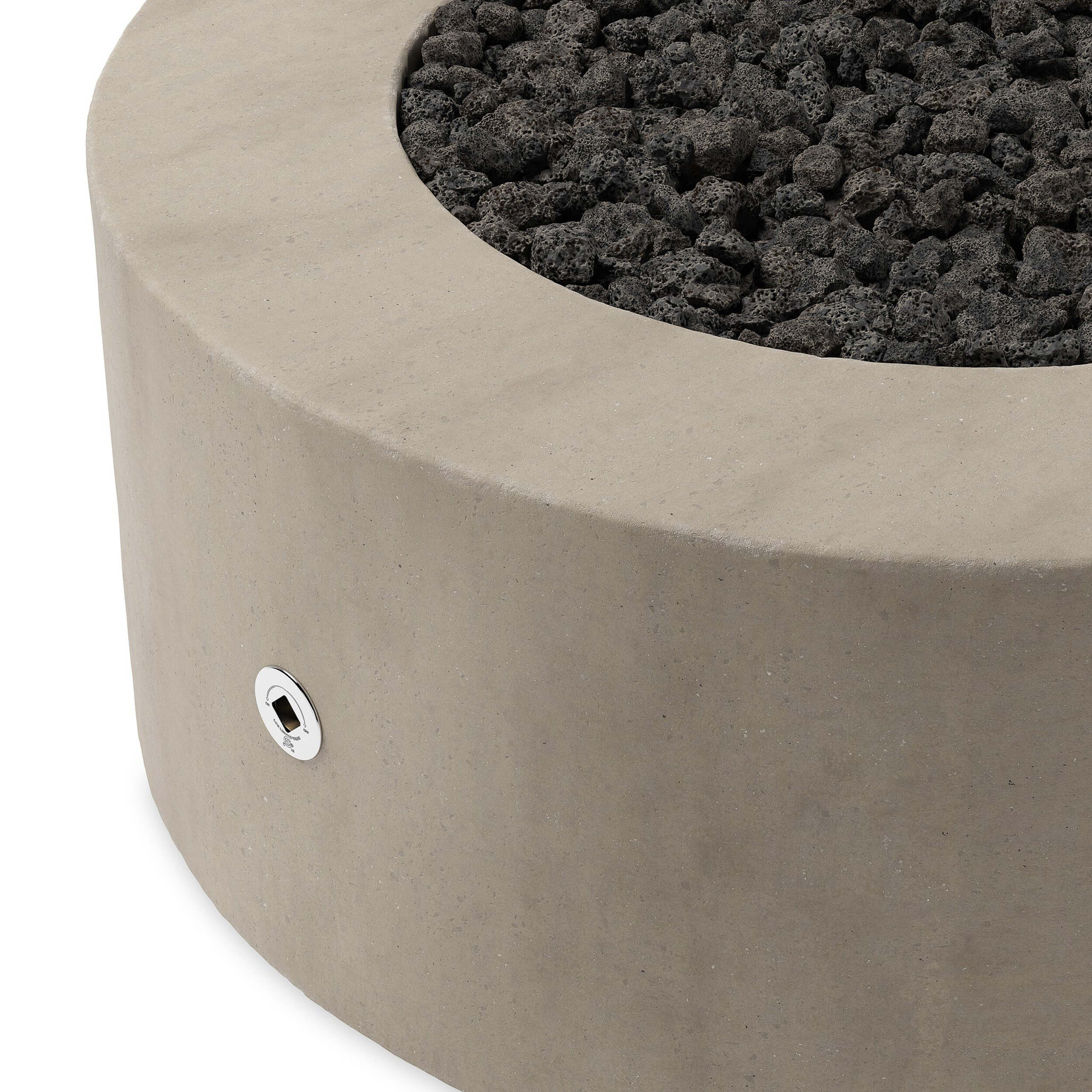 Damian Outdoor Fire Table, Natural by Four Hands - Image 4