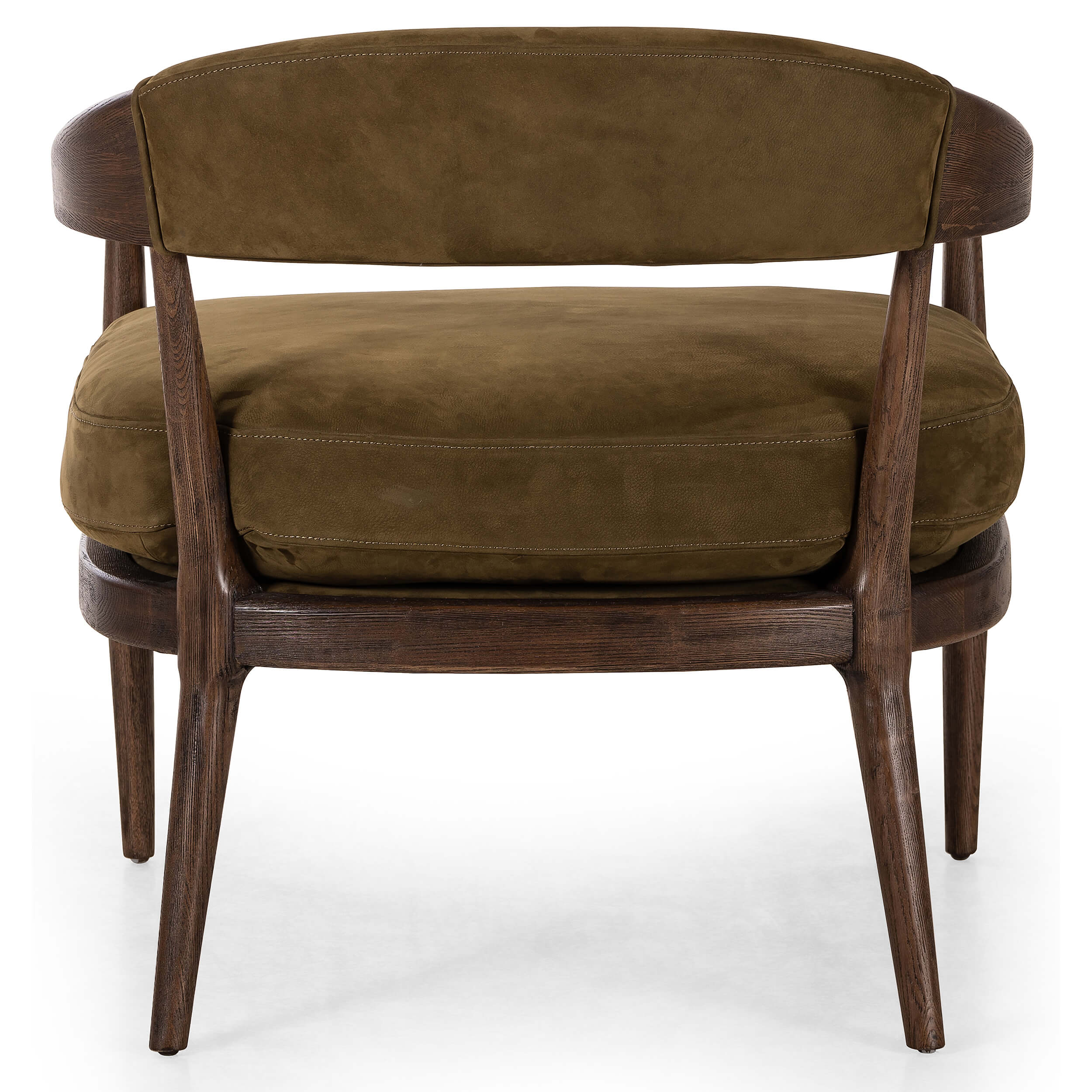 Dane Leather Chair, Cottswald Moss by Four Hands - Image 4