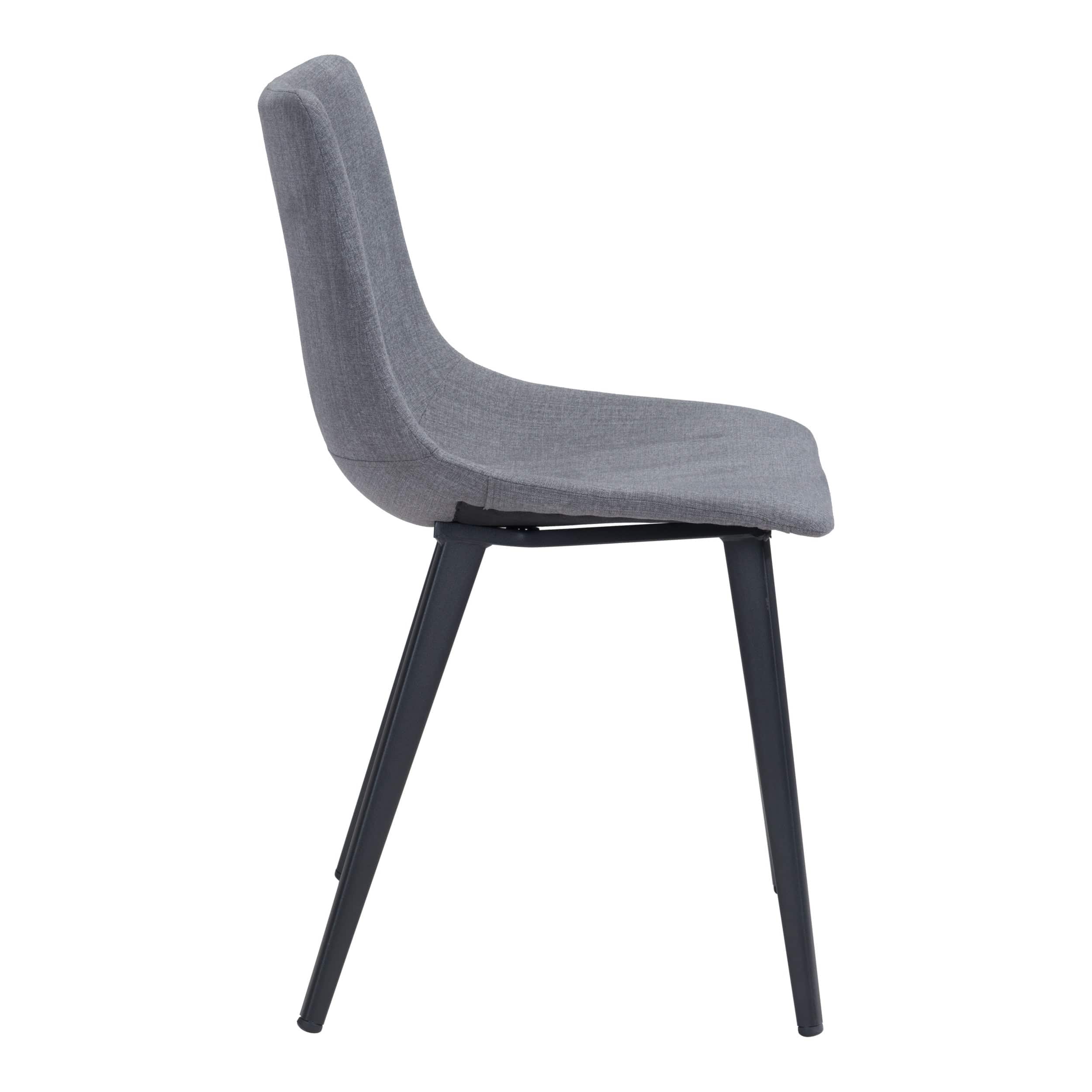 Daniel Dining Chair, Gray, Set of 2 - Image 4
