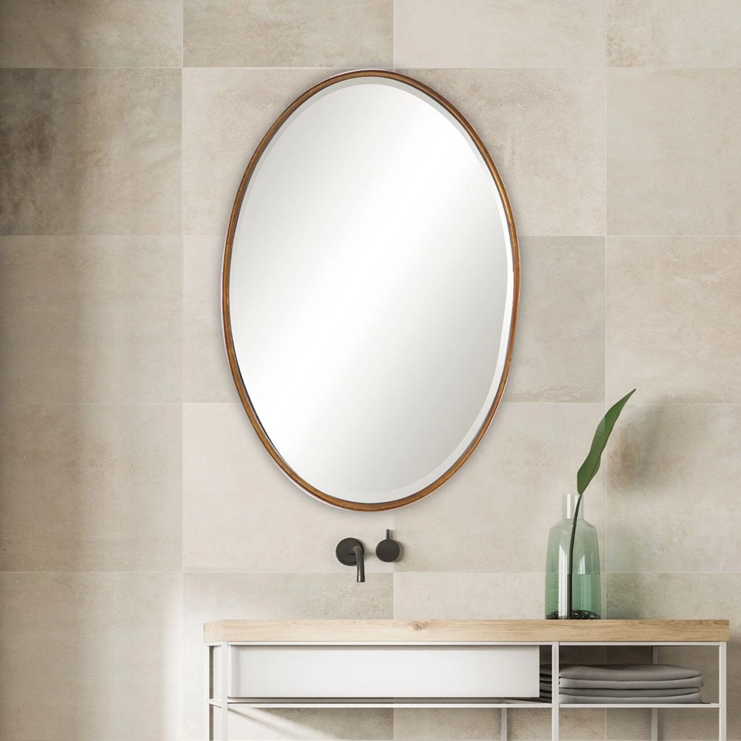 Daxton Mirror, Gold - Image 4