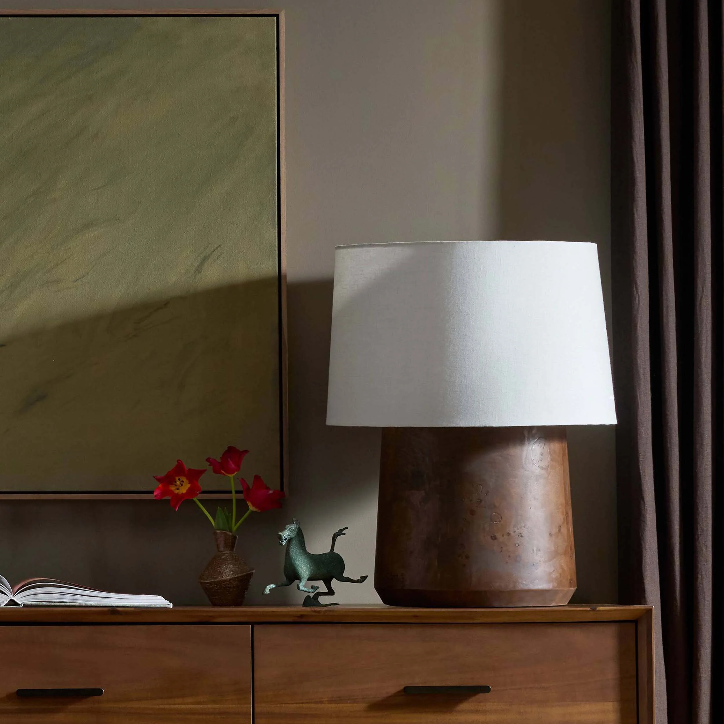 Daxton Table Lamp, Dark Brown Mappa Burl by Amber Lewis x Four Hands - Image 6
