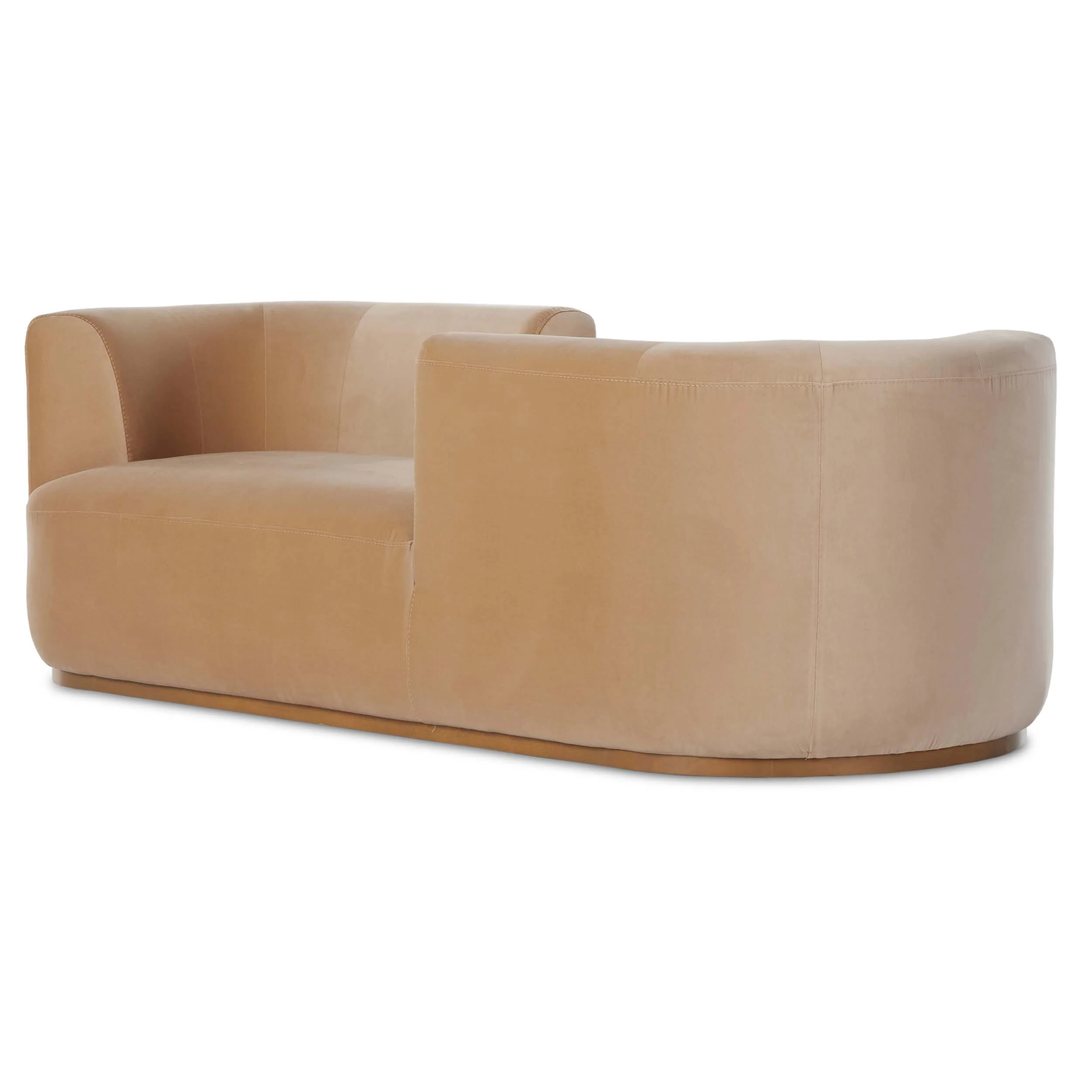 Deandra Tete a Tete Chaise, Surrey Camel by Four Hands