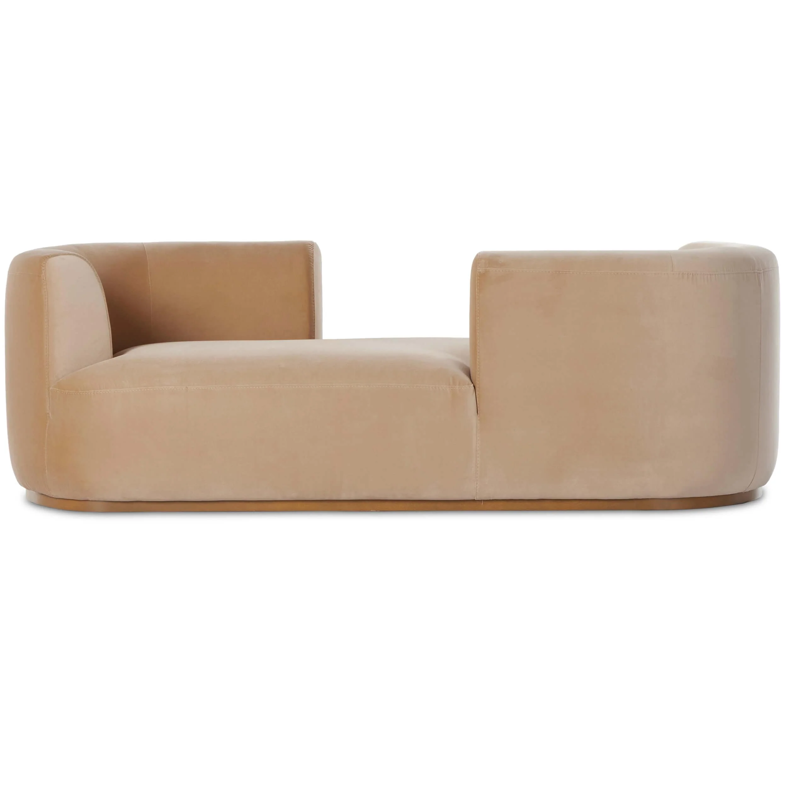 Deandra Tete a Tete Chaise, Surrey Camel by Four Hands - Image 3
