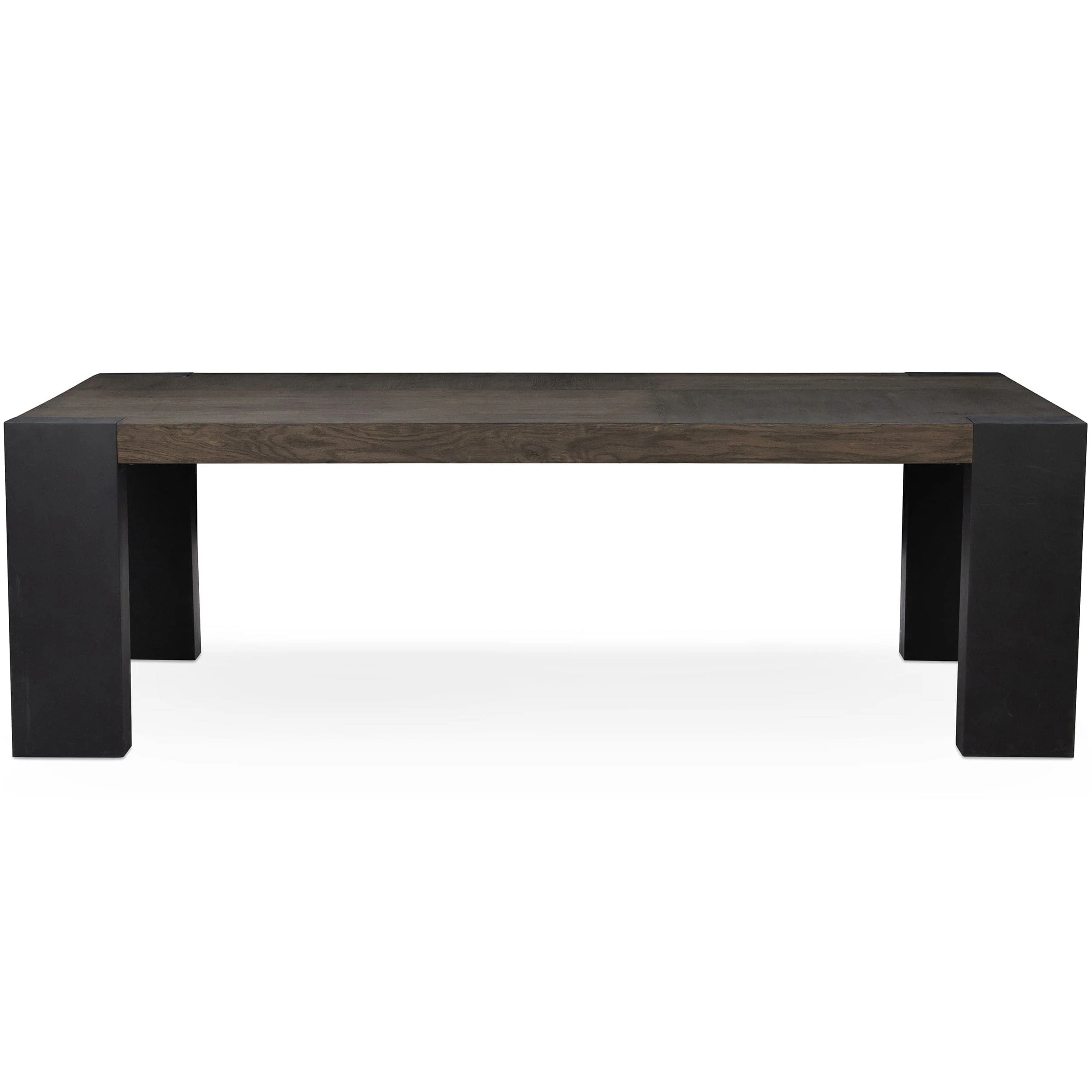 Deaven Rectangular Dining Table, Dark Wood - Image 2