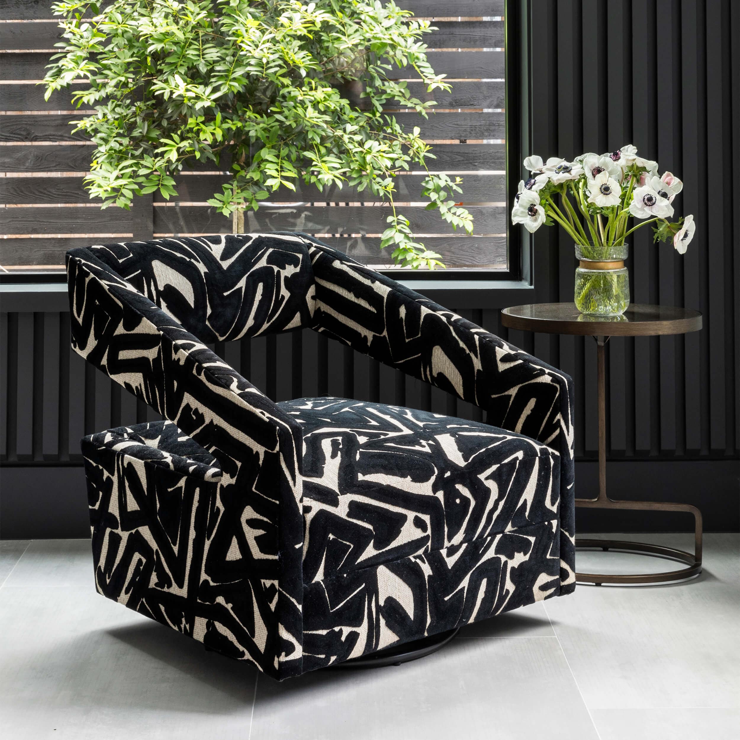 Decker Swivel Chair, ACDC Onyx - Image 10