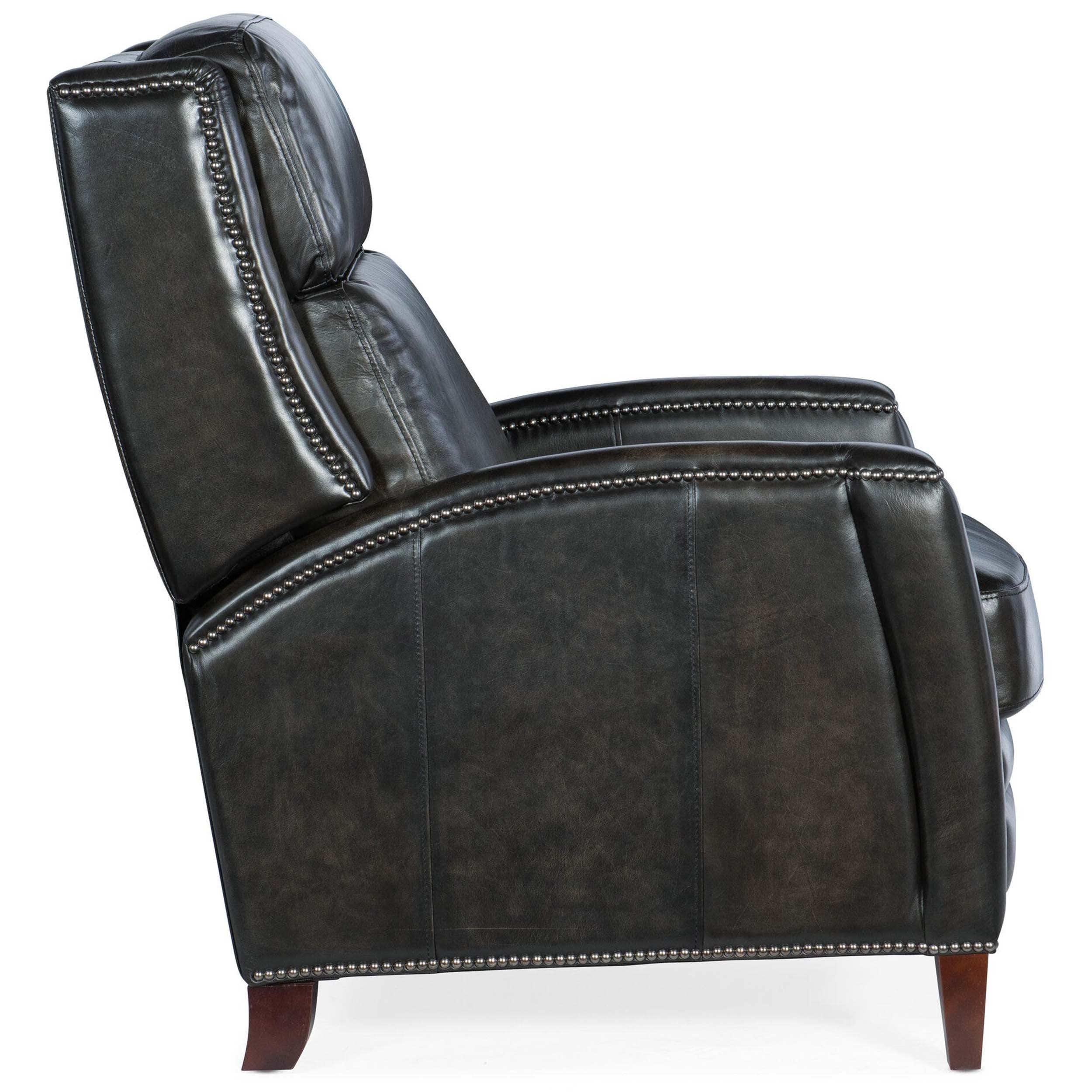 Declan Leather Manual Push Back Recliner, Brindisi Trinita - Image 2