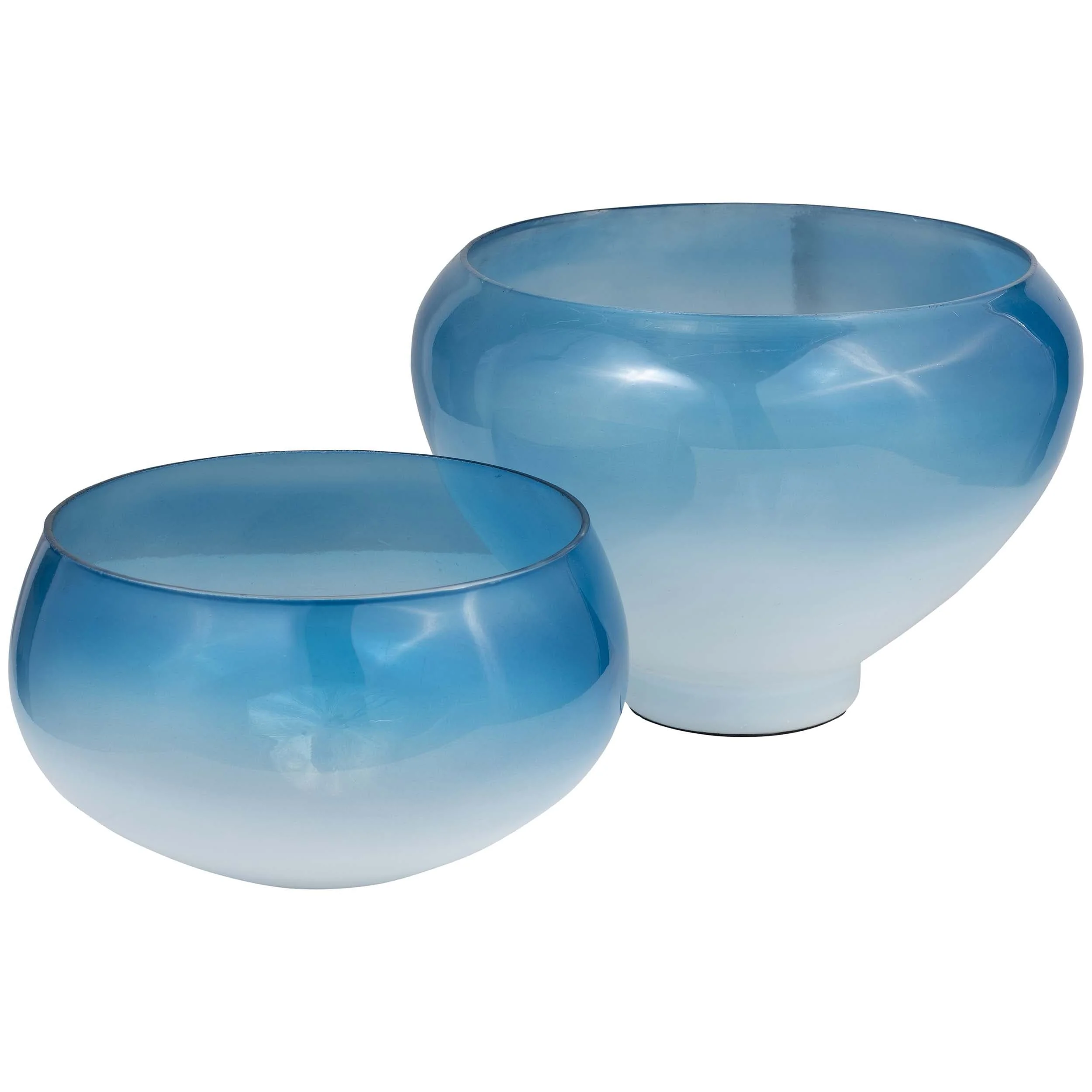 Decorative Bowls, Blue, Set of 2