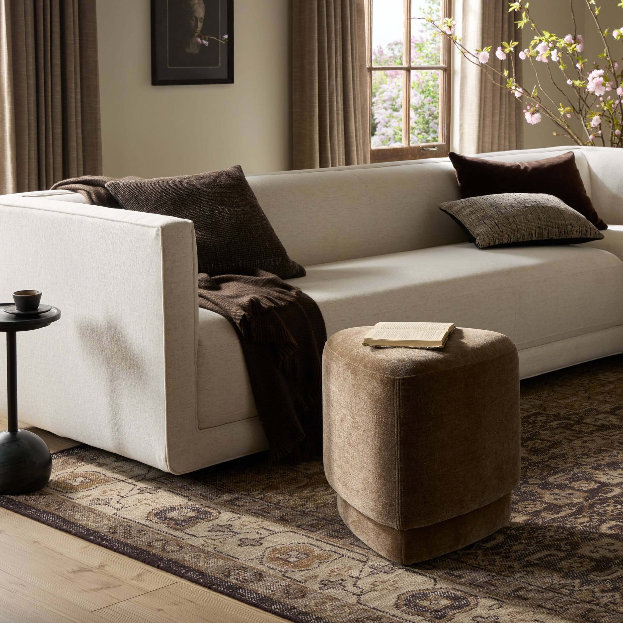Deenie Ottoman, Altair Mushroom by Four Hands - Image 6