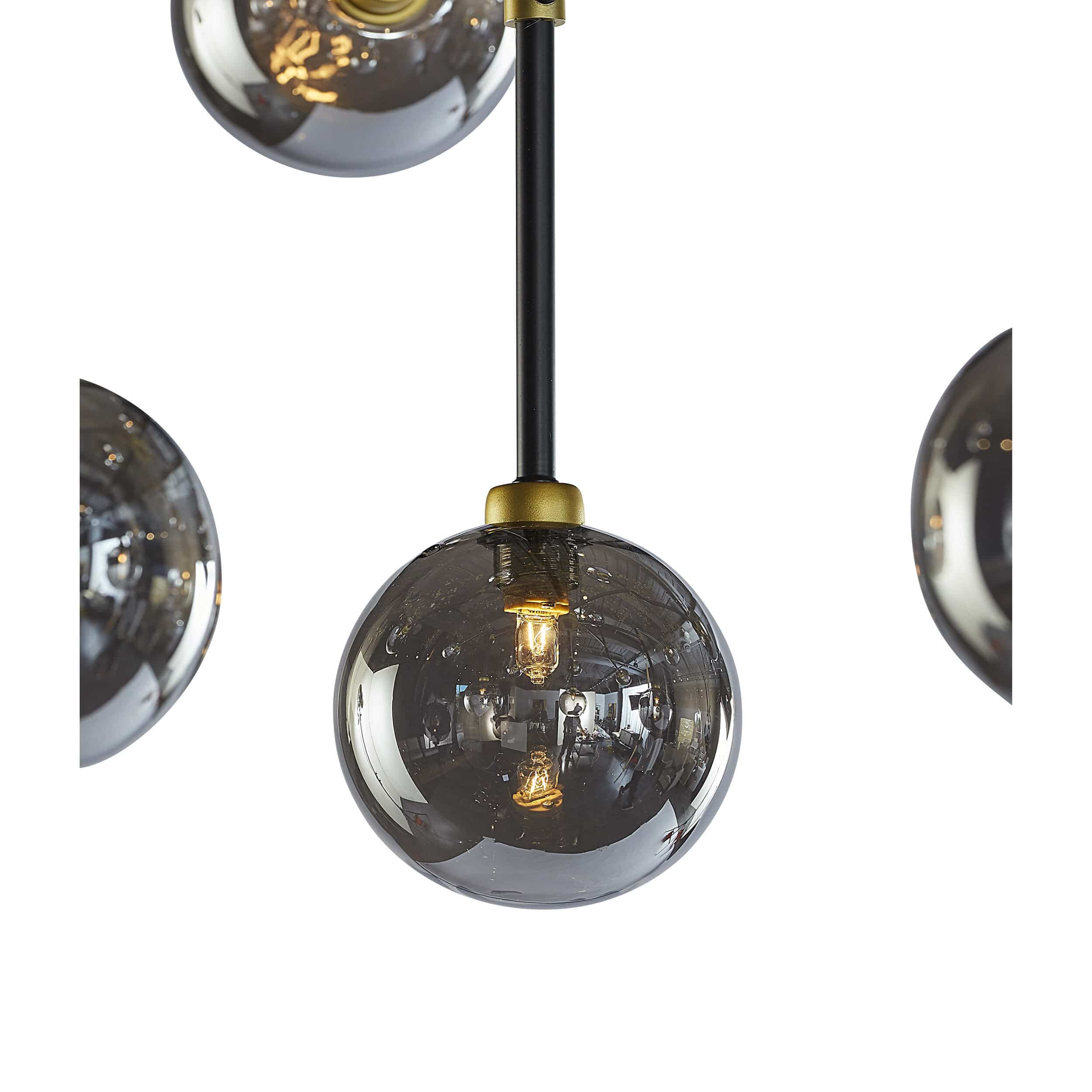 Deimos Large Chandelier, Smoke Grey - Image 4