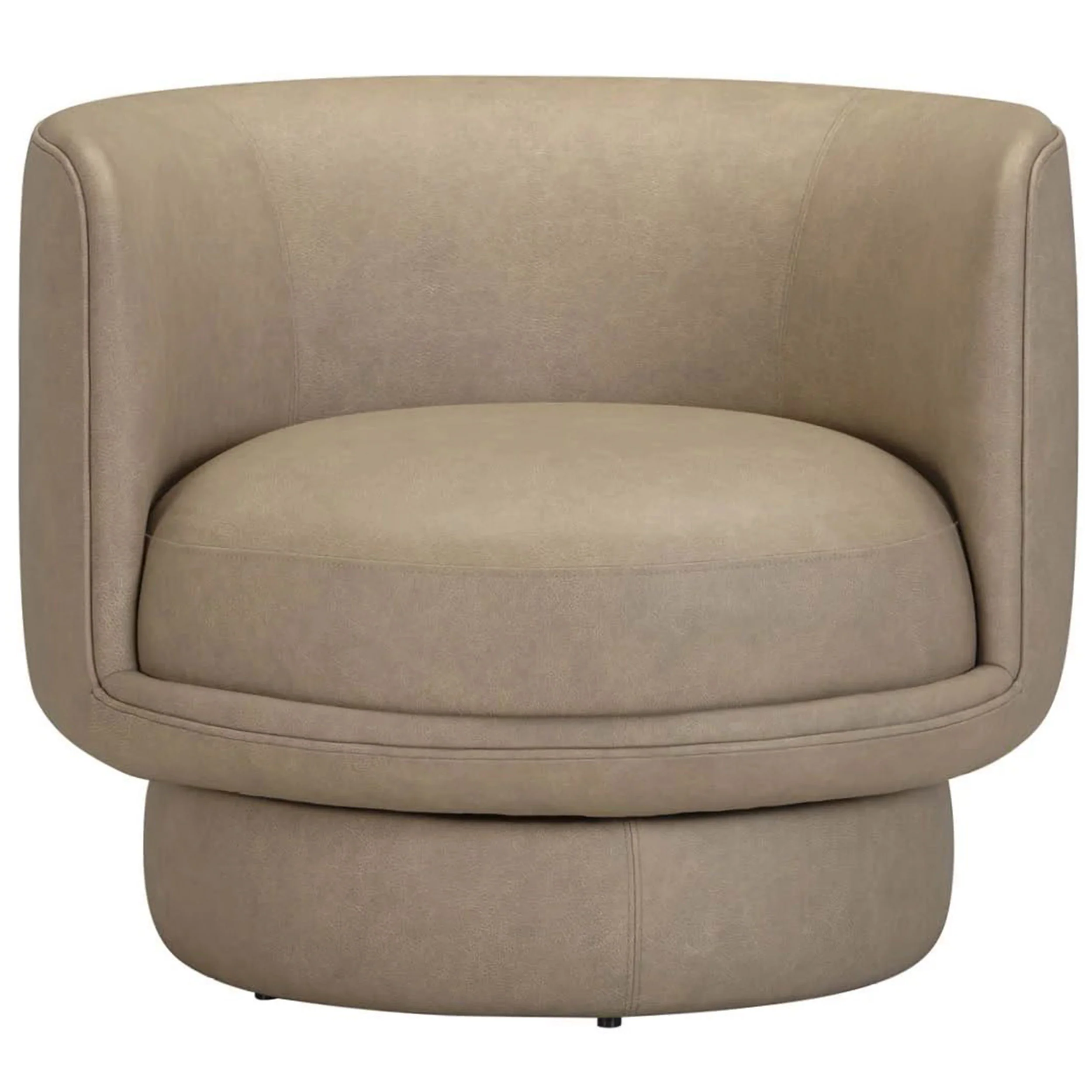Deke Leather Swivel Chair, Frontier Caribou - Image 2