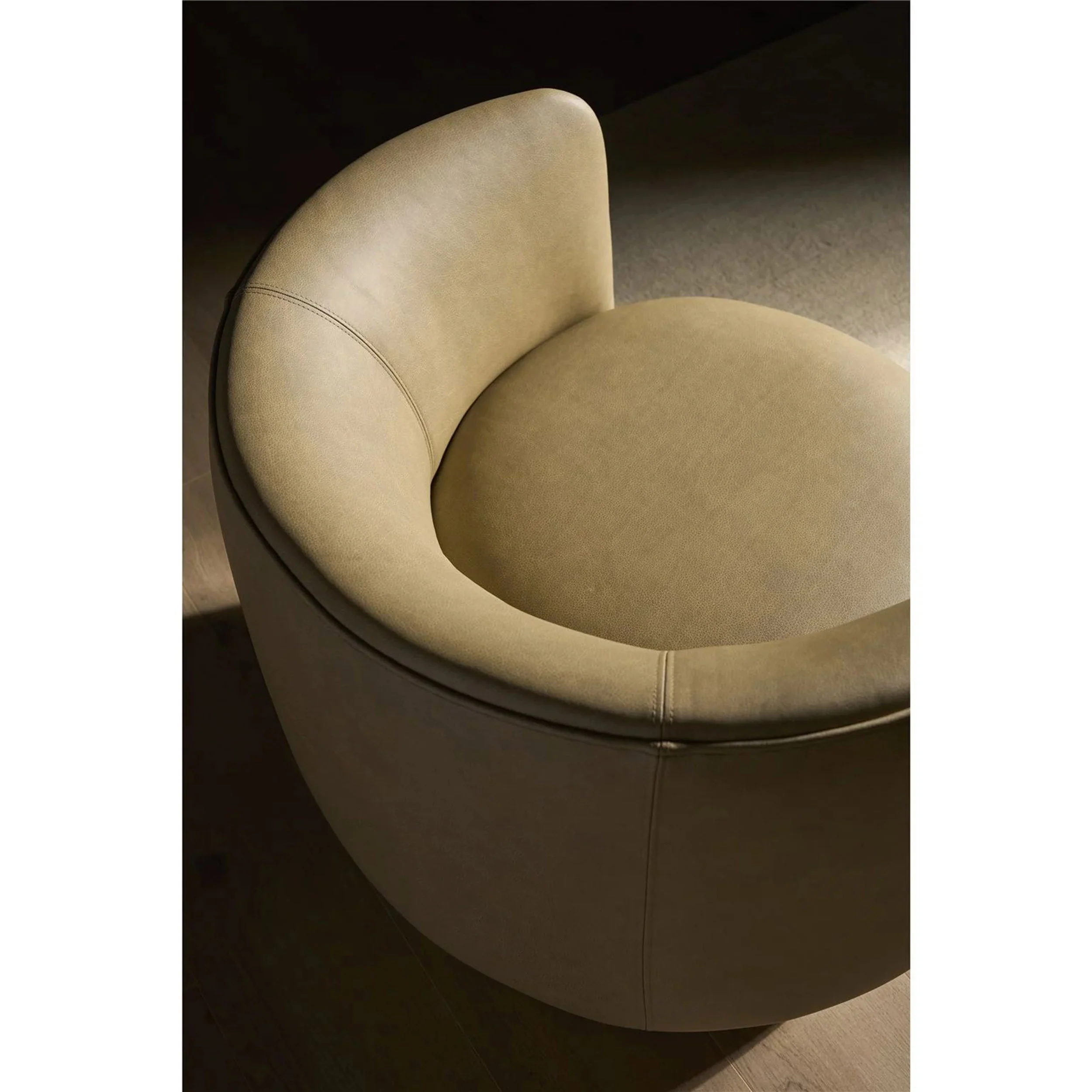 Deke Leather Swivel Chair, Frontier Caribou - Image 4