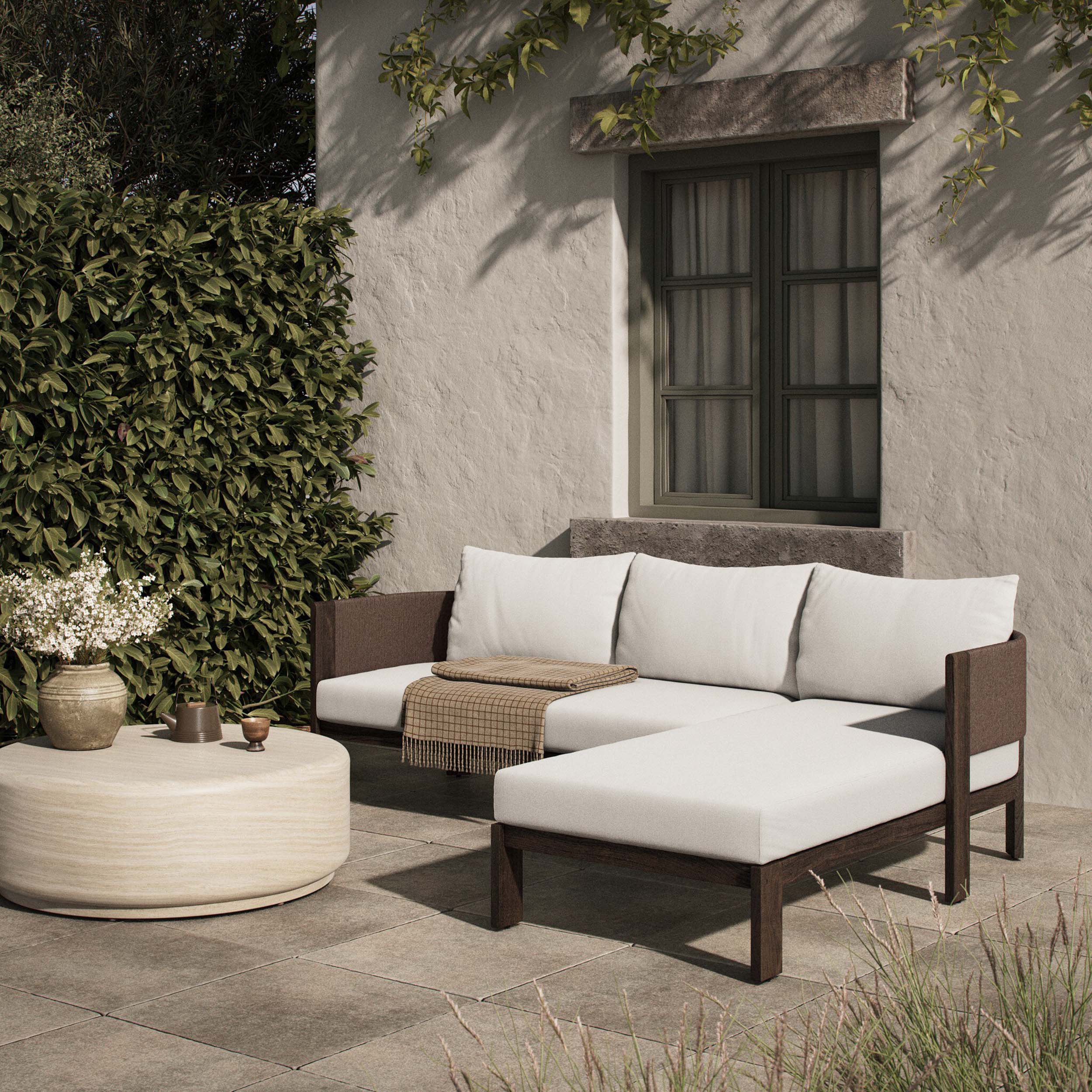 Delancy Outdoor 2 Piece Sectional, Arashi Salt by Four Hands - Image 14
